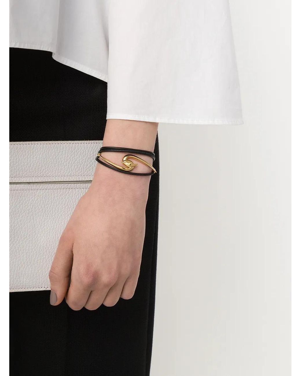 Shaun Leane Black Hook Wrap Bracelet