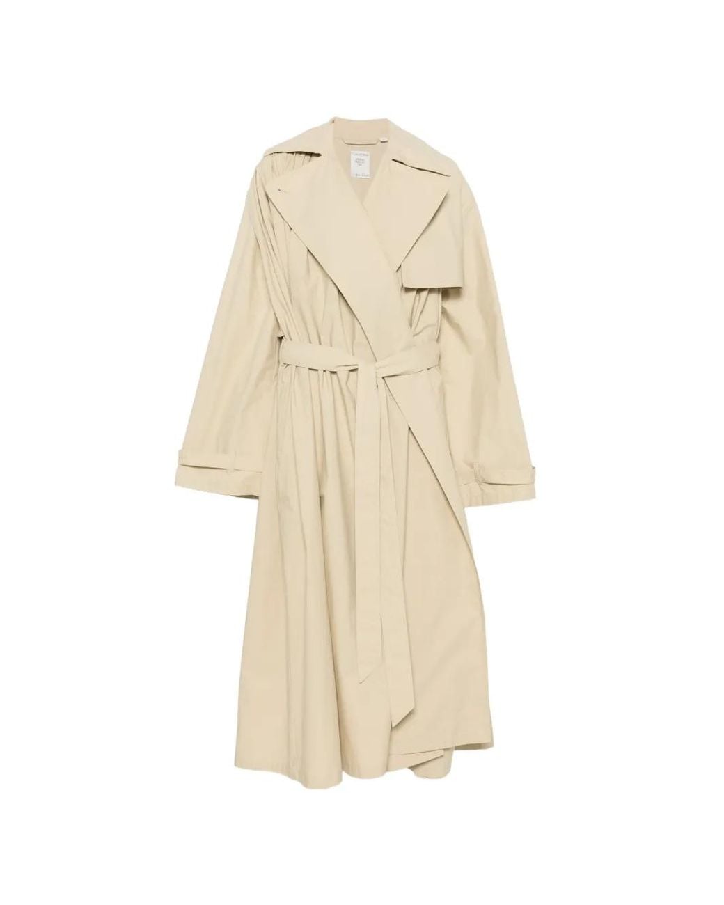 Calvin Klein White Mireille Belted Trench Coat
