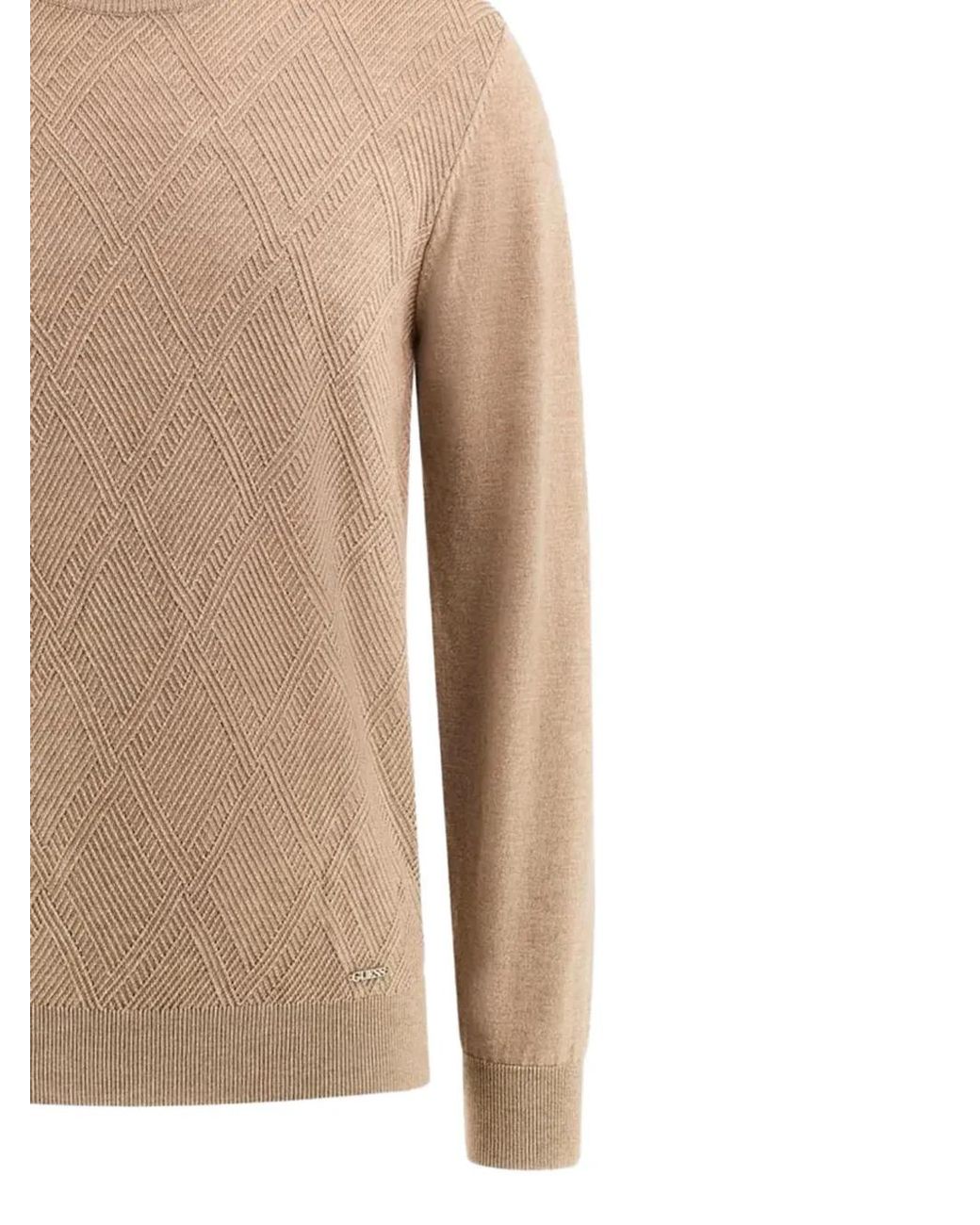 Guess White Wool-Blend Sweater for men