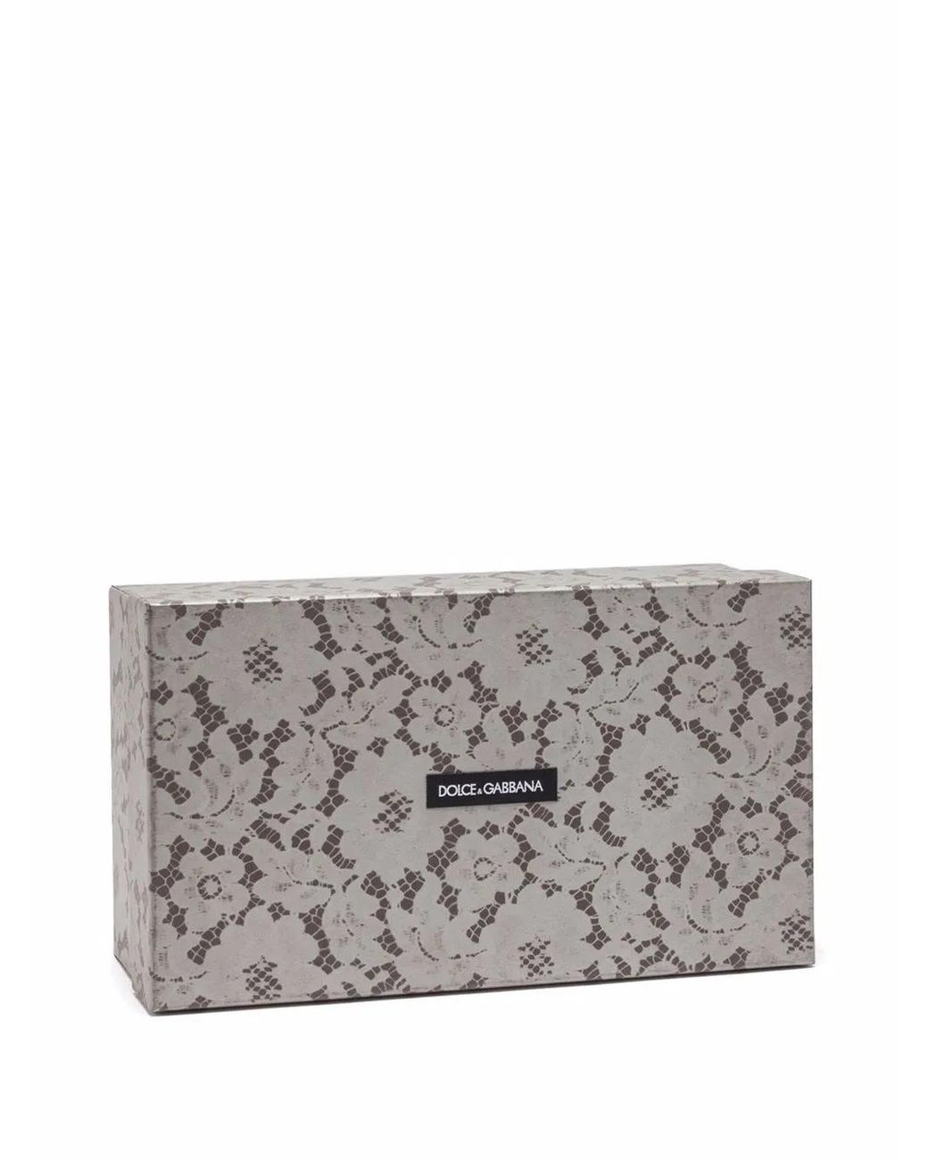 Dolce & Gabbana Gray Bellucci Lace Brooch-Detail Pumps