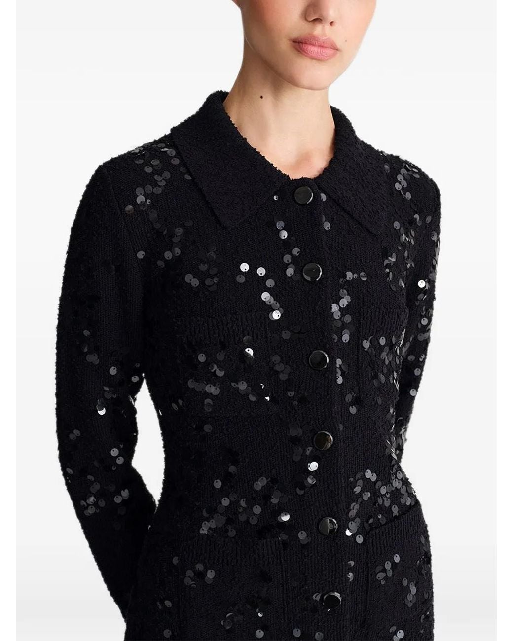 Cara Cara Blue Adelaid Sequin-Embellished Cardigan