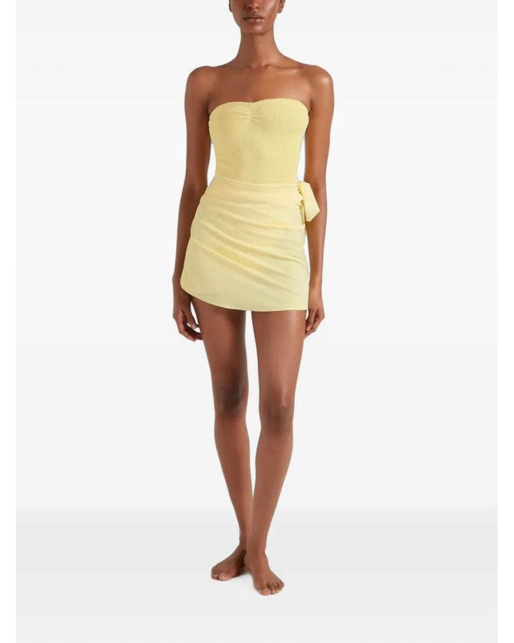 Hunza G White Brooke Crinkled Swimsuit