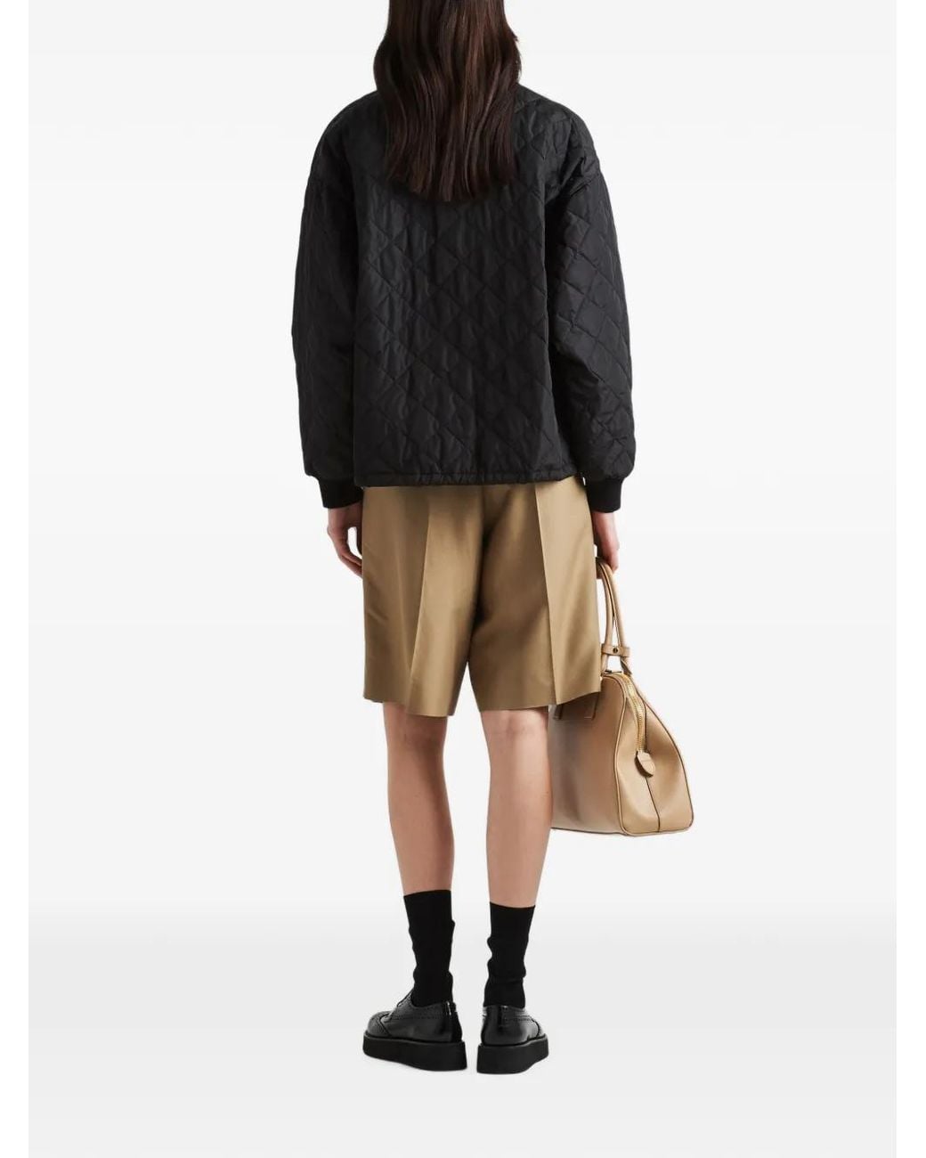 Prada Black Quilted Light Re-Nylon Jacket