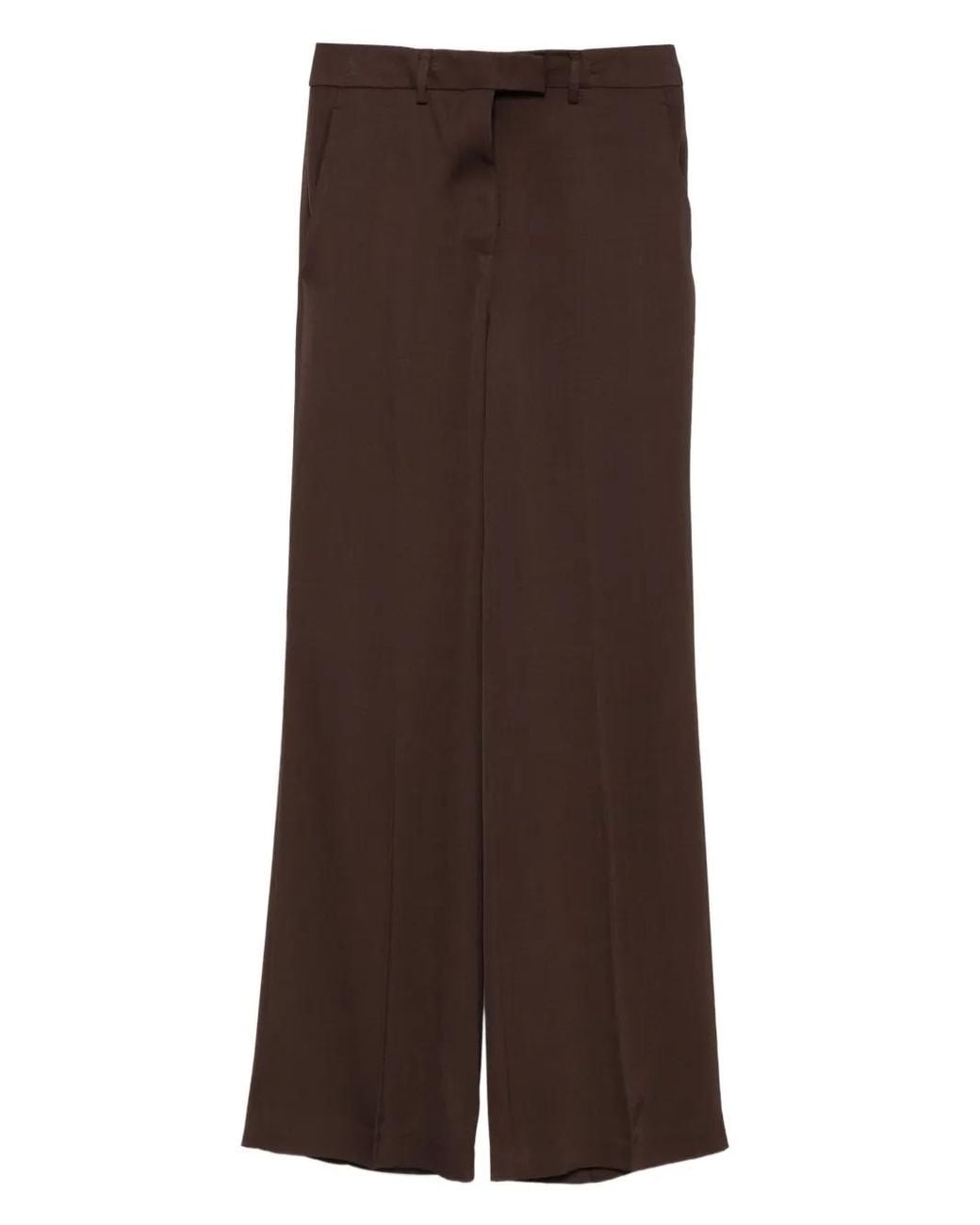 Semicouture Brown Flared Trousers