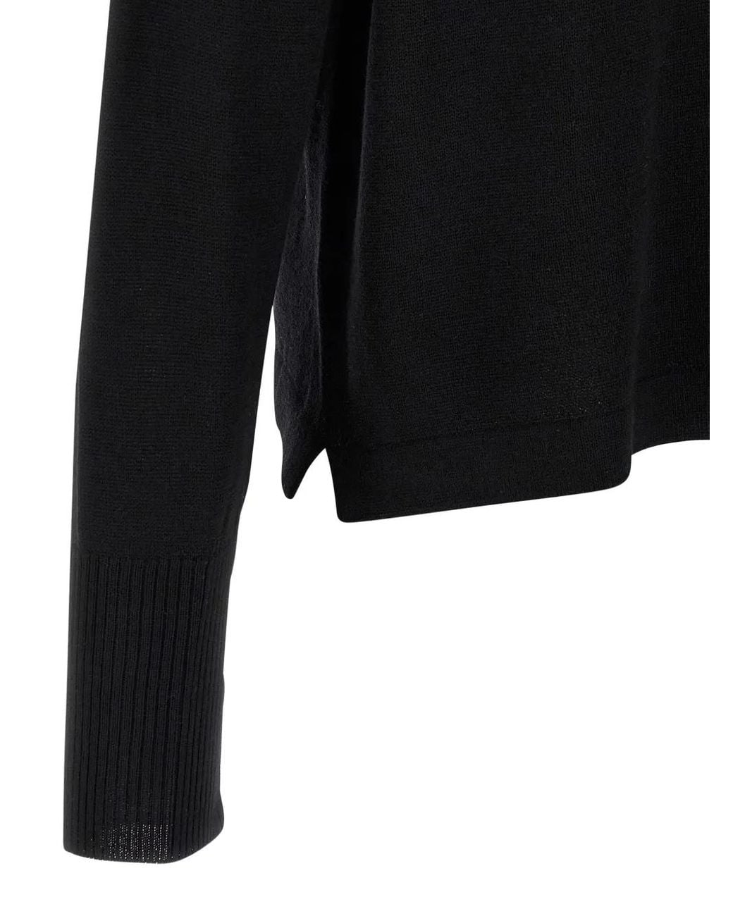 Ma'ry'ya Black Pocket Wool Sweater for men