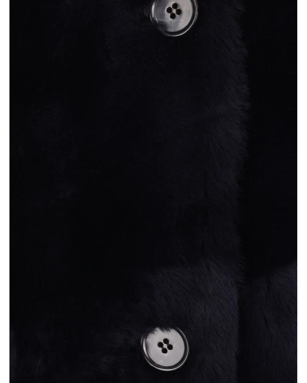Arma Blue Hooded Shearling Coat