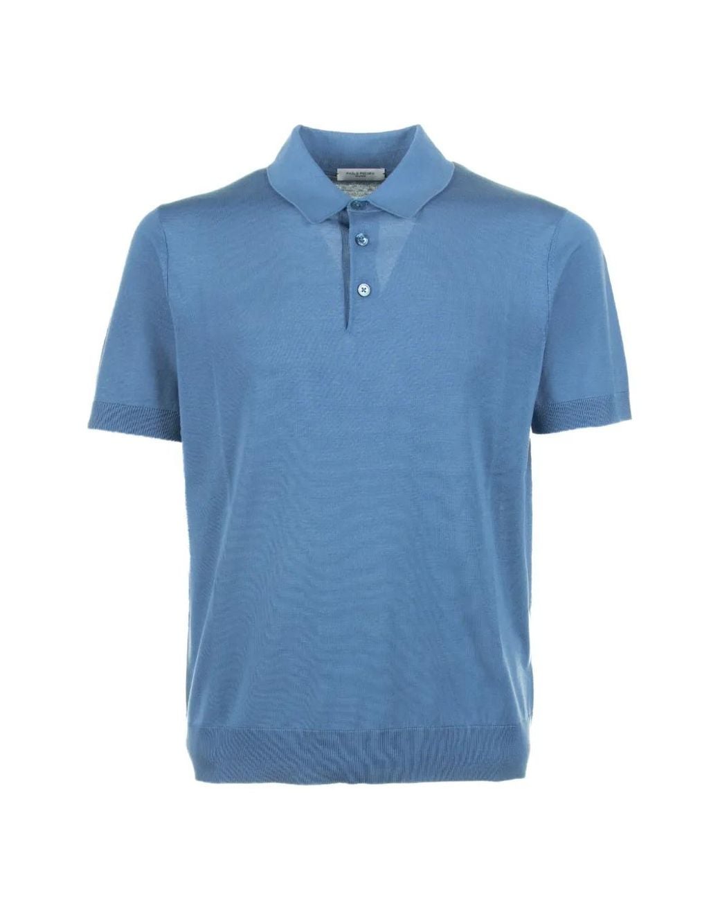 Paolo Pecora Blue Short-Sleeves Polo Shirt for men