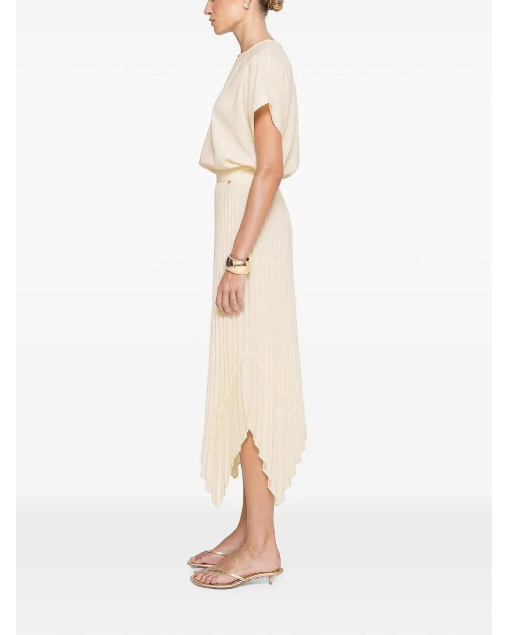 Nissa Natural Short-Sleeve Top