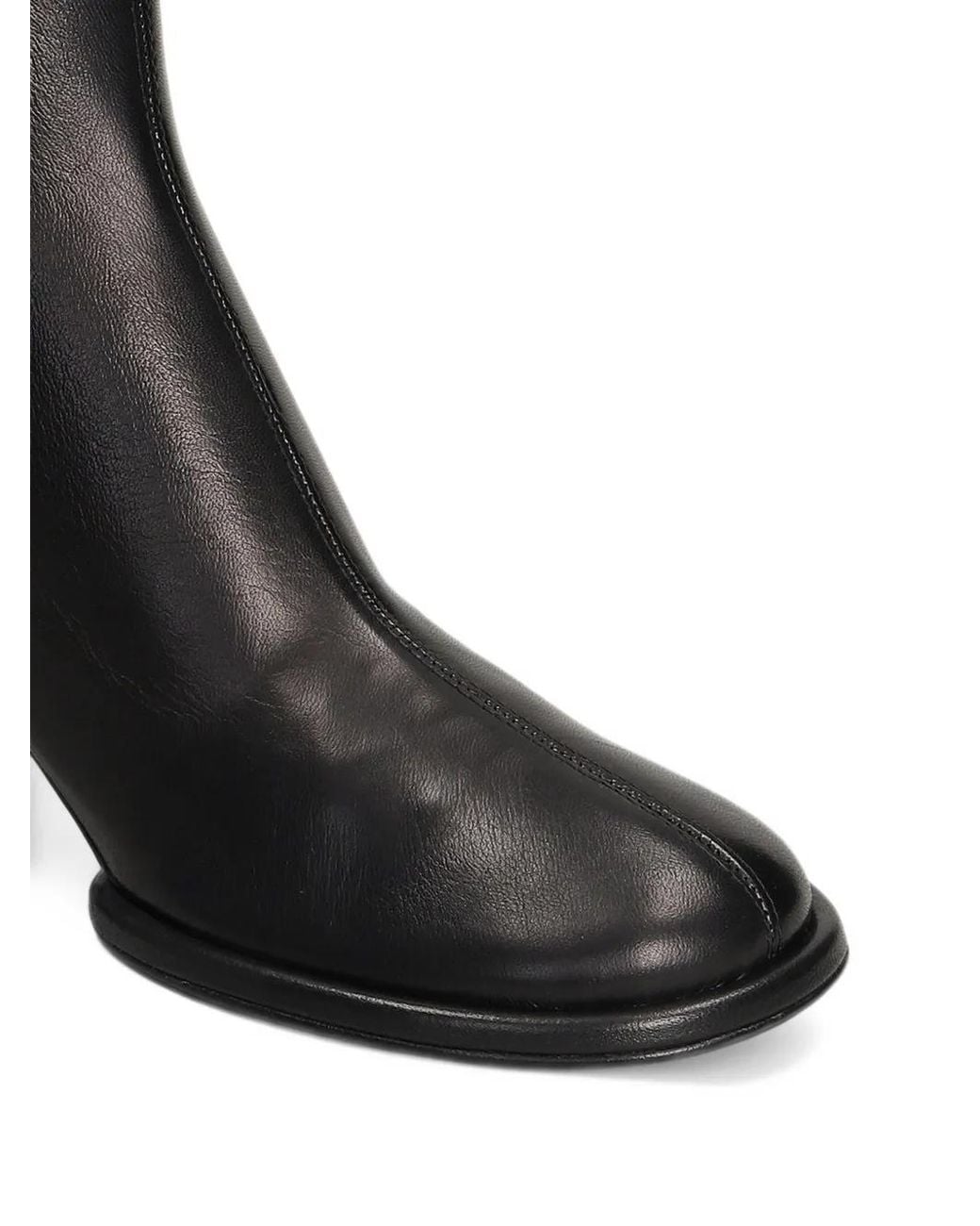 Sergio Rossi Black Pointed-Toe Kitten-Heel Ankle Boots