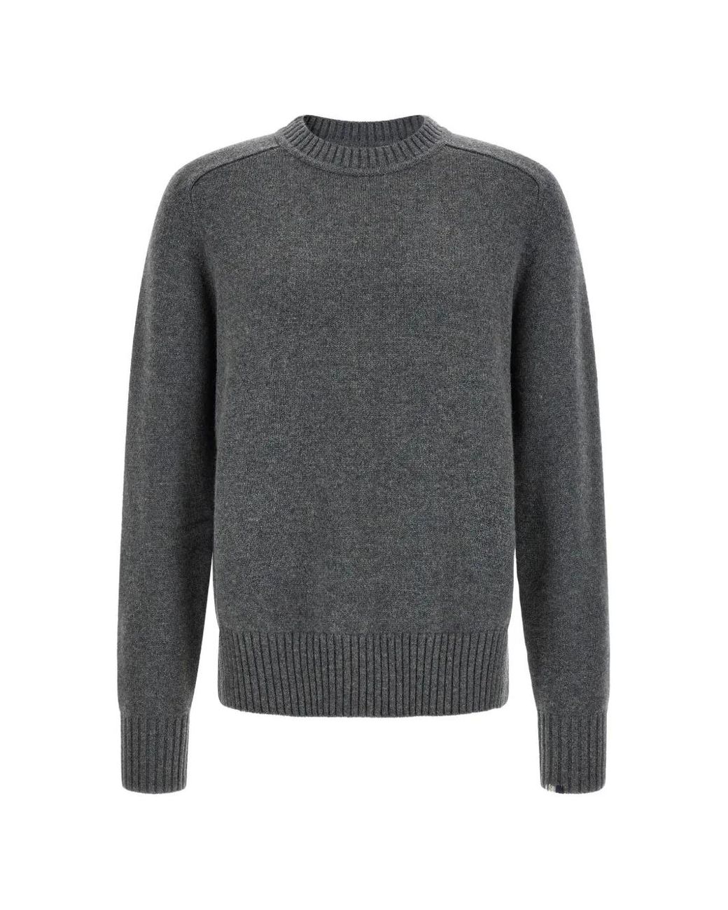 Extreme Cashmere Gray Ordinary Saddle-Sleeve Sweater