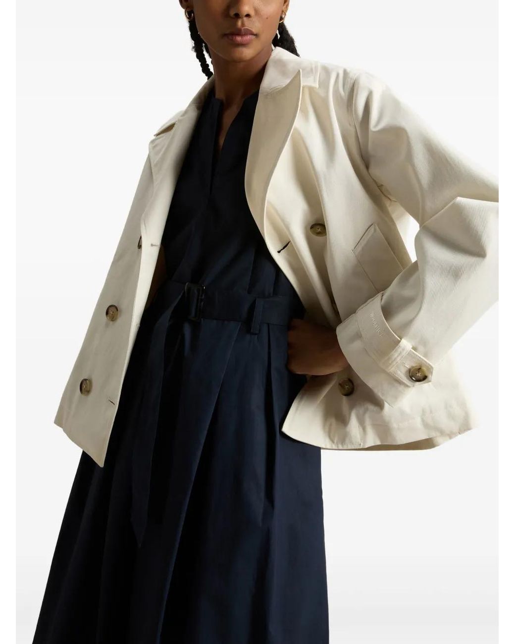 Woolrich White Double-Breasted Jacket