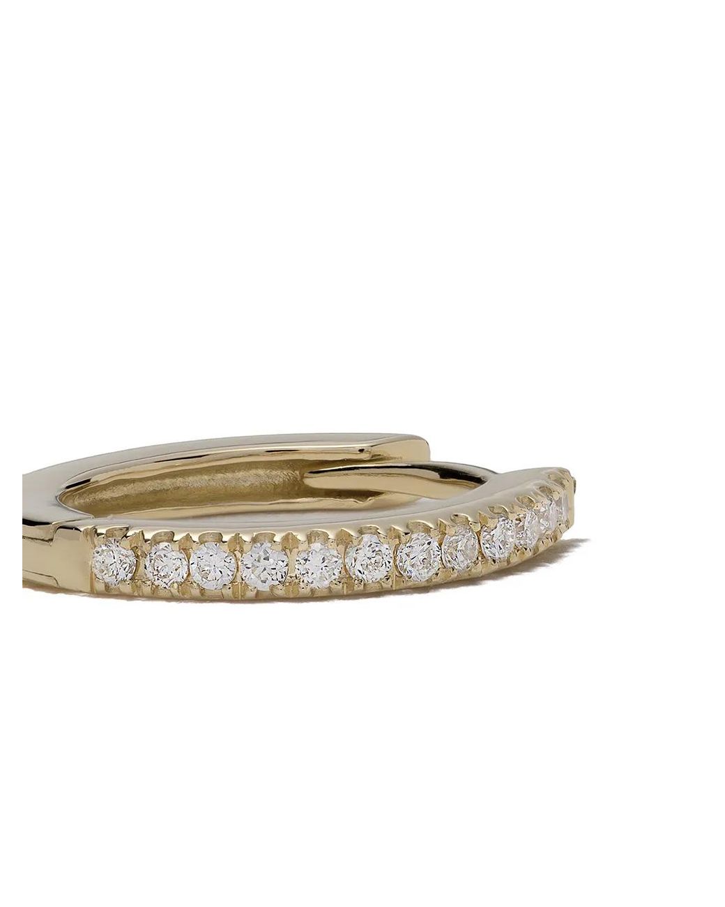 We by WHITEbIRD Metallic 18Kt Diamond Margot Large Hoop Single Earring