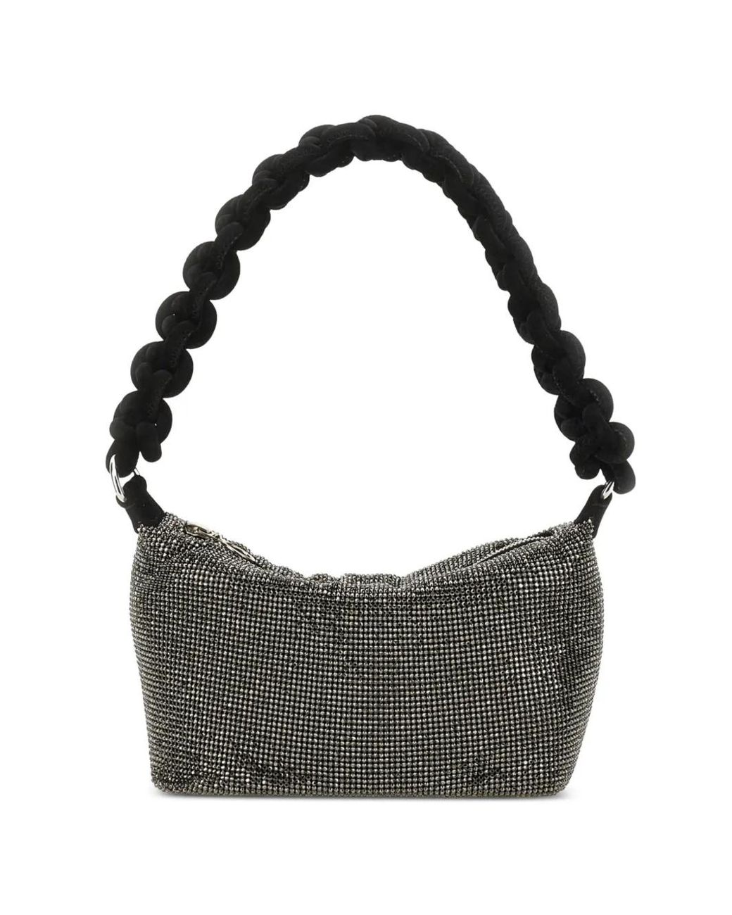 Kara Black Knotted-Handle Tote Bag