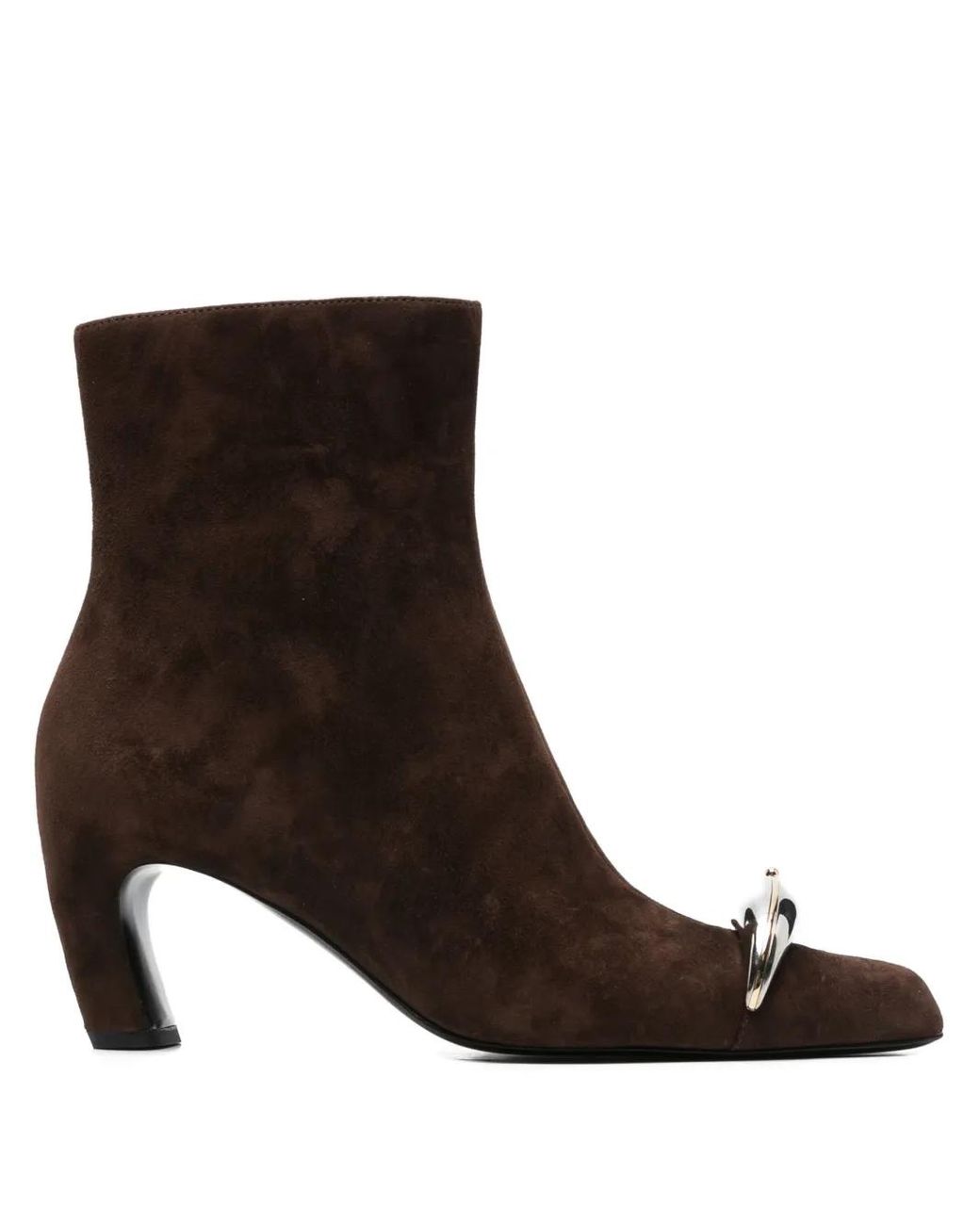 Tory Burch Brown 65Mm Suede Ankle Boots