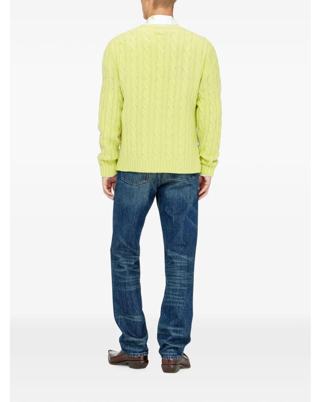DIESEL Blue Subtle Fading Straight-Leg Silk-Nylon Blend Jeans for men