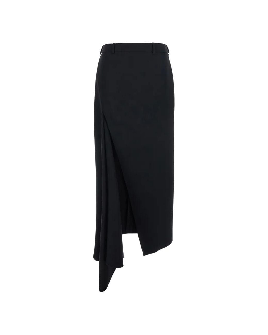 Givenchy Black Slashed Long Skirt