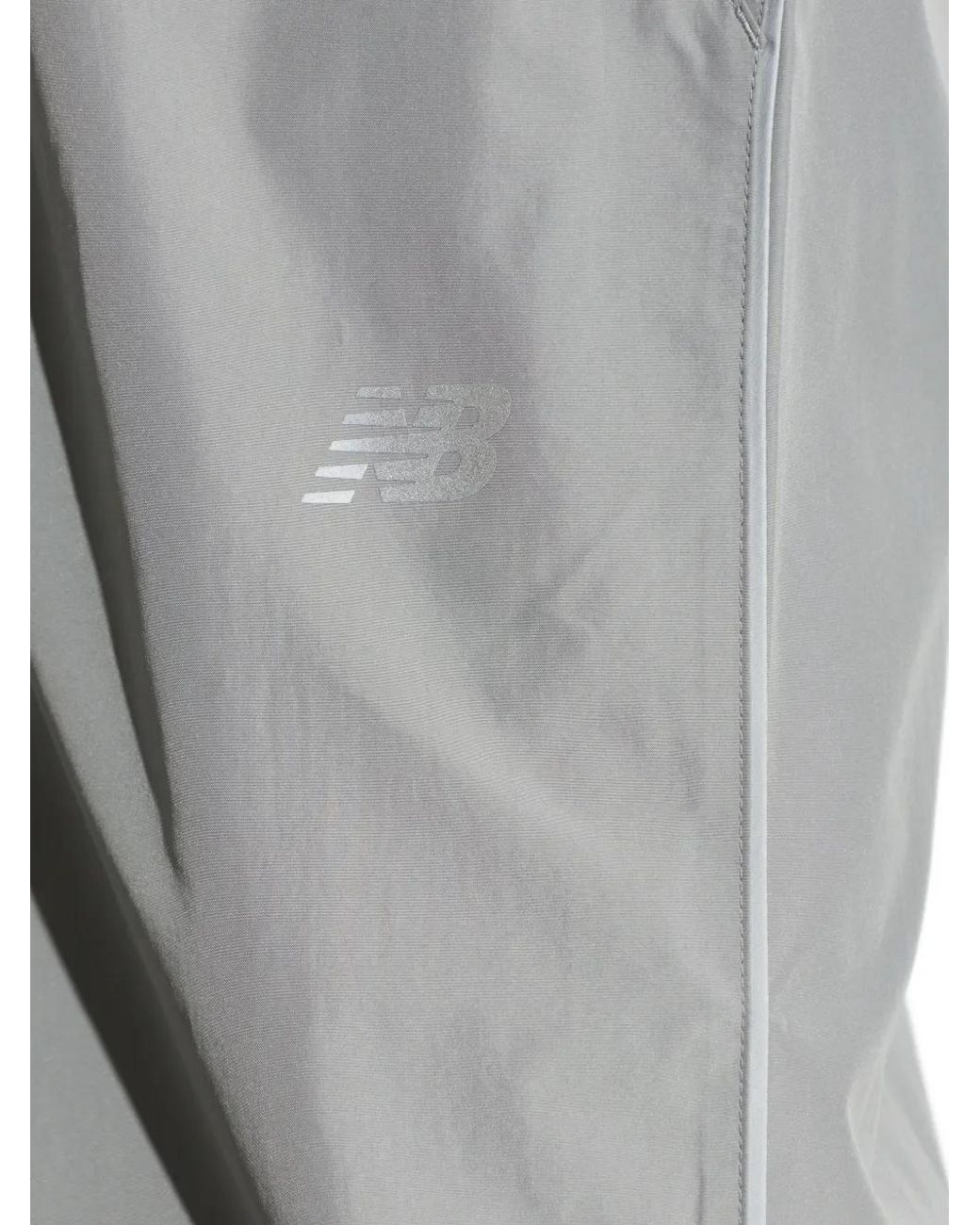 New Balance Gray Reflective-Trim Track Pants for men