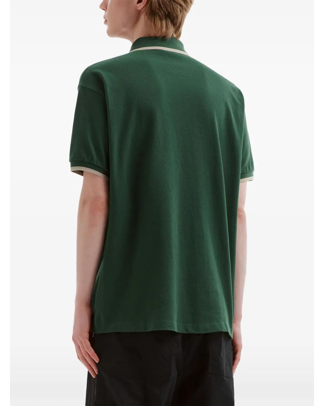 Chocoolate Green Polo À Patch Logo for men