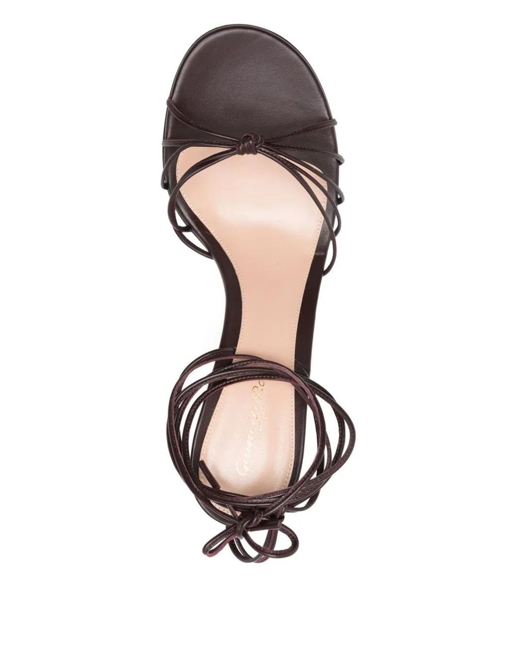 Gianvito Rossi Metallic 85Mm Strappy Leather Sandals