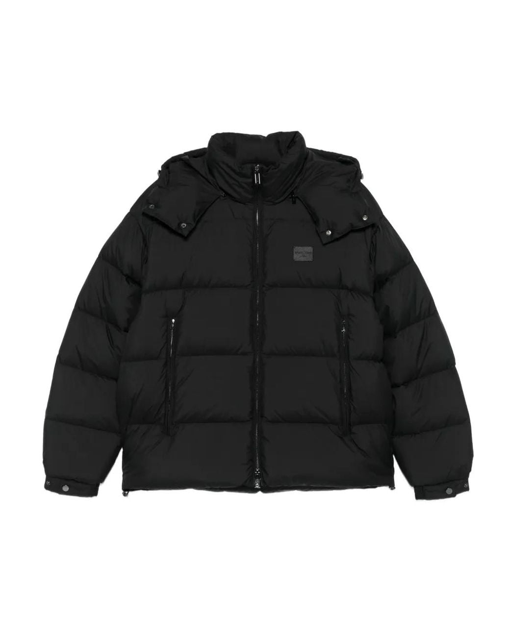 Emporio Armani Black Nylon Short Down Jacket for men
