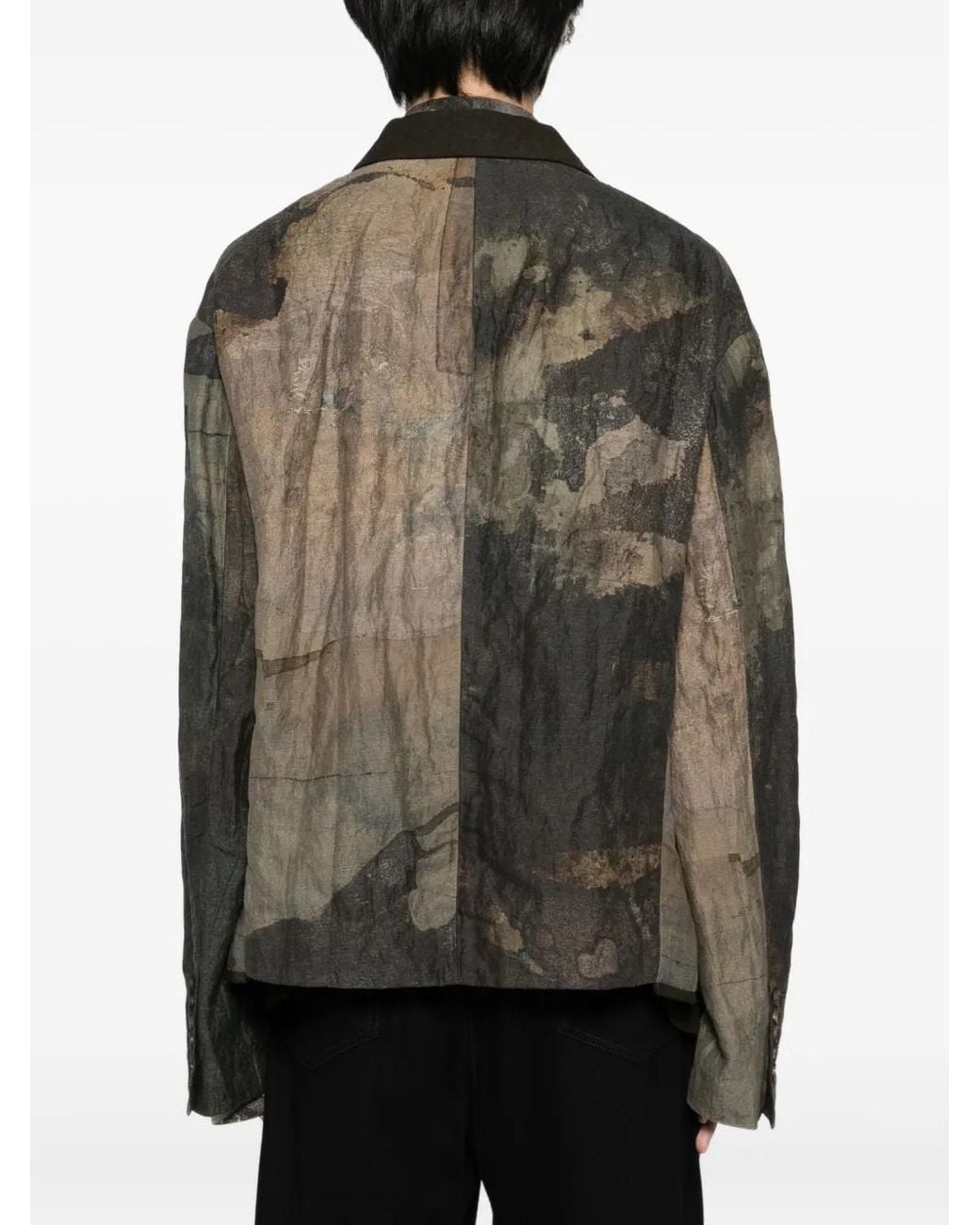 Blazer Estampado Ziggy Chen de hombre de color Green