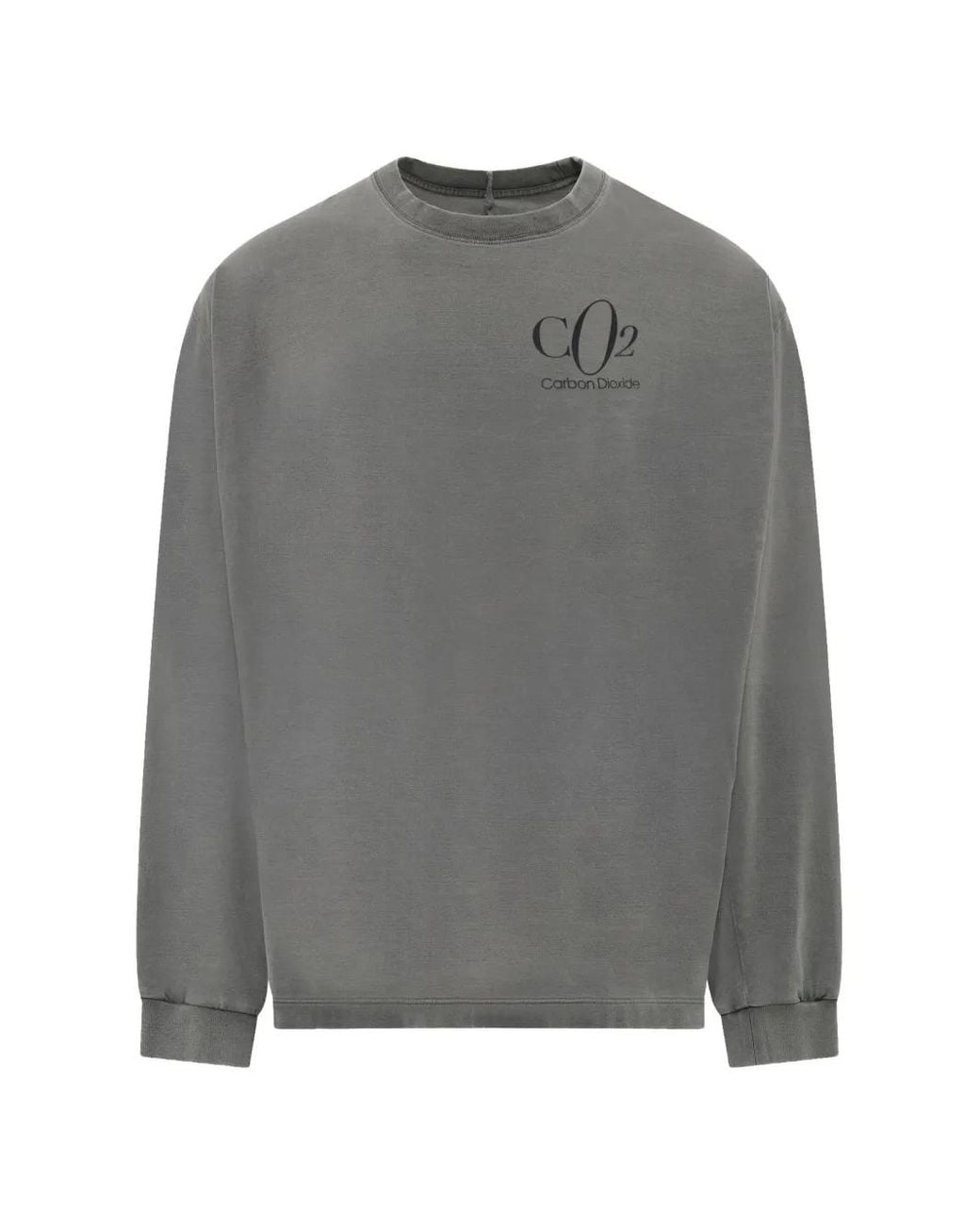 Doublet Gray Co2 Air Yarn Long-Sleeve T-Shirt for men