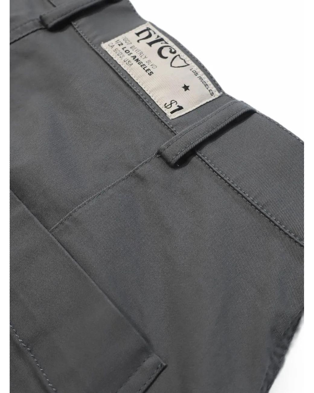 HTC Gray Logo-Patch Baggy Trousers for men