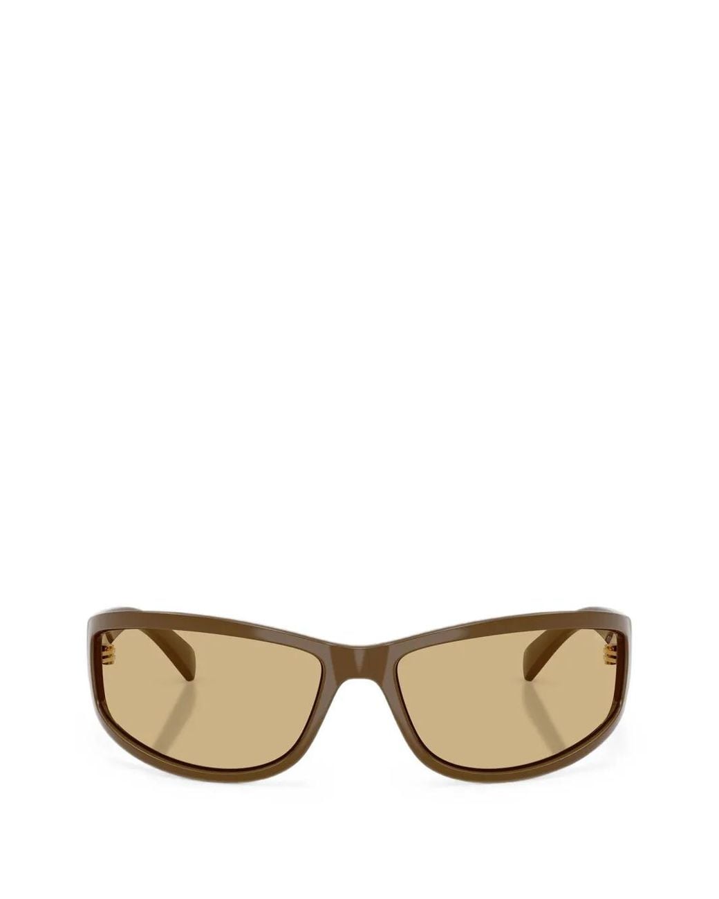 Miu Miu Natural Geometric-Frame Sunglasses