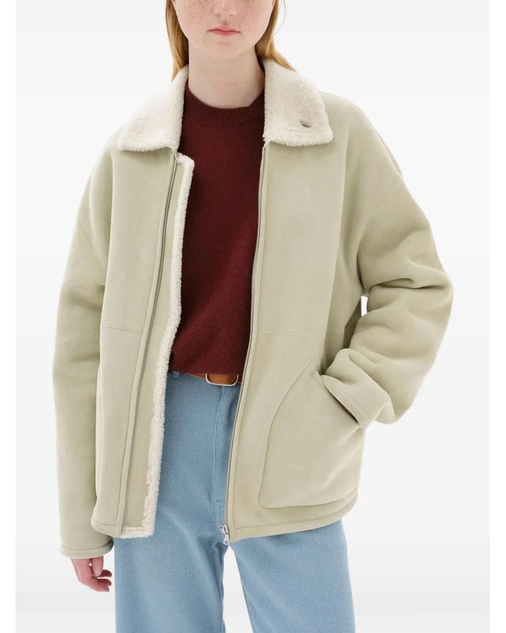Auralee Natural Merino Mouton Jacket