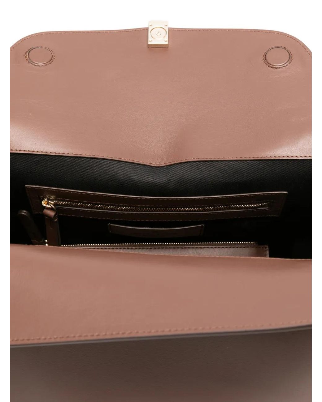 Loulou de Saison Brown Flap-Closure Shoulder Bag