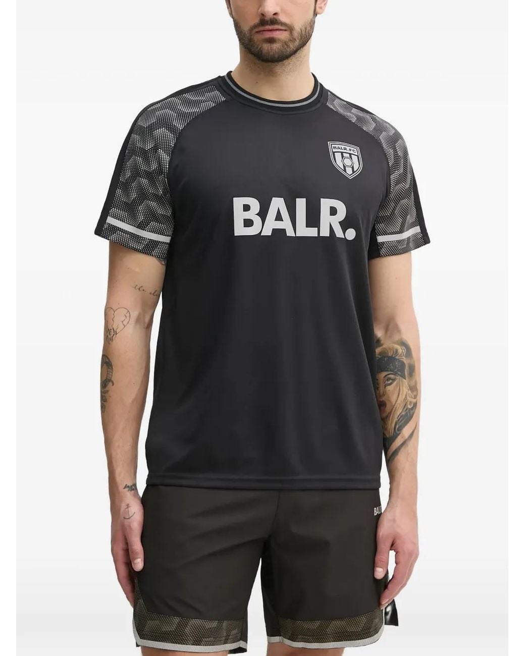 BALR Black Logo-Detail T-Shirt for men