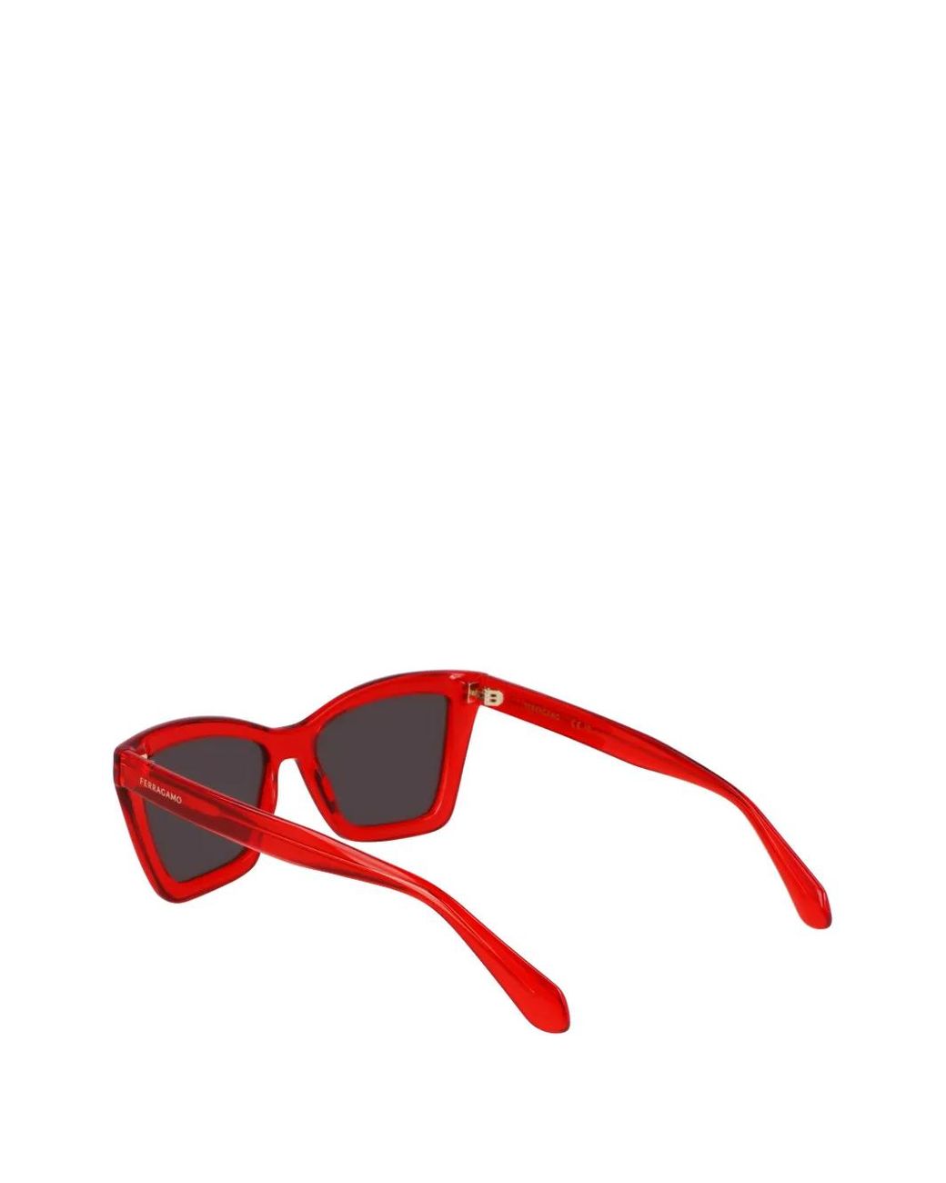 Ferragamo Red Cat-Eye Sunglasses