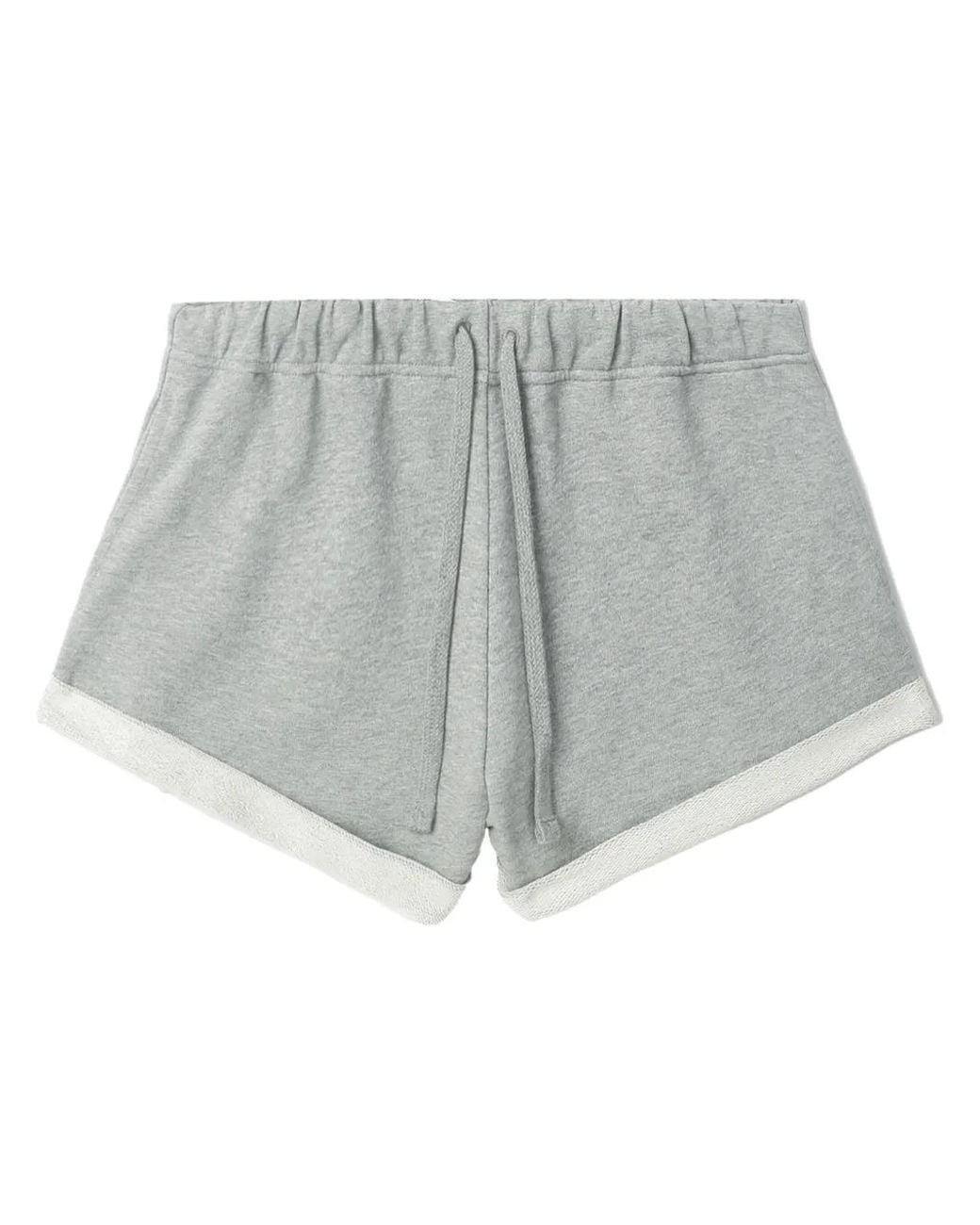 IRO Gray Emmy Organic-Cotton Mini Shorts