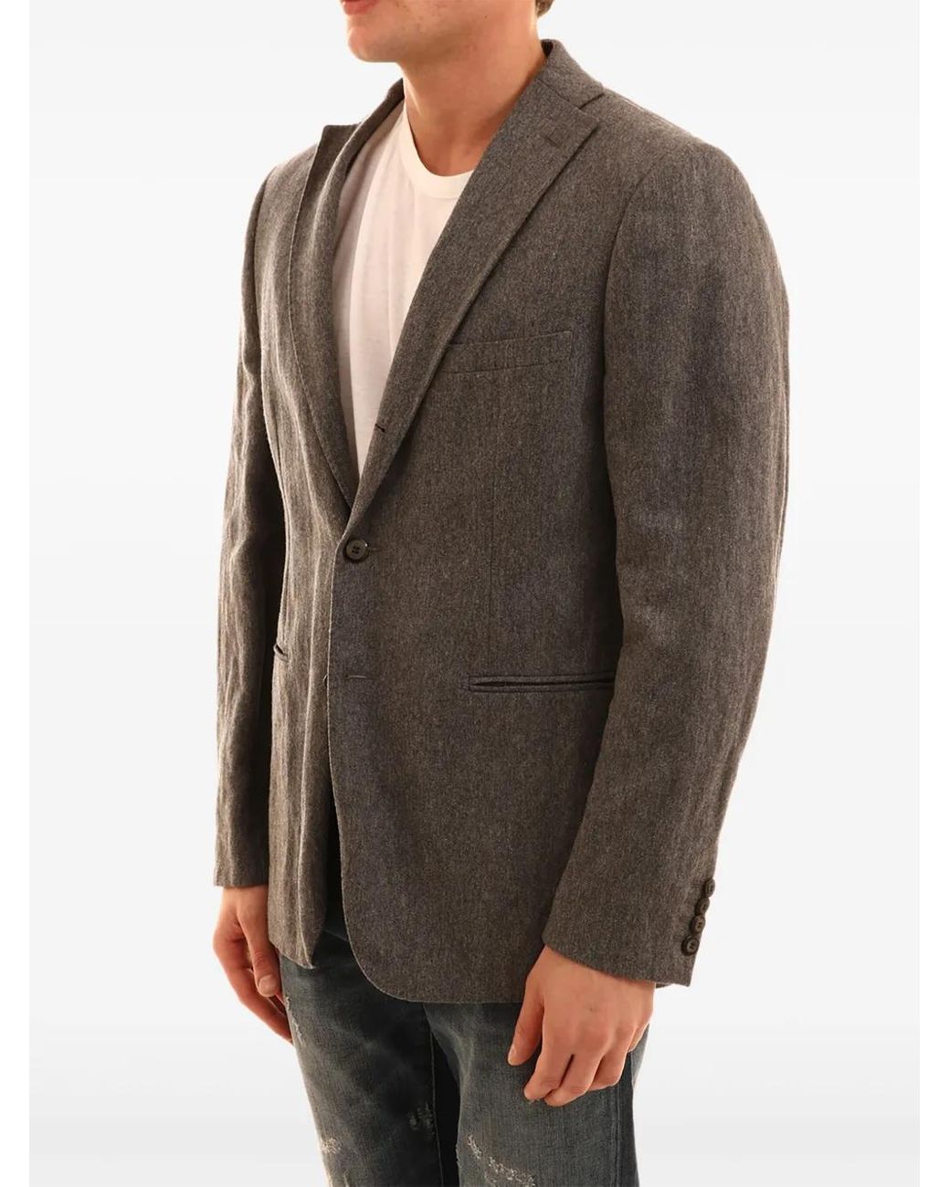 Blazer Monopetto di Tonello in Gray da Uomo