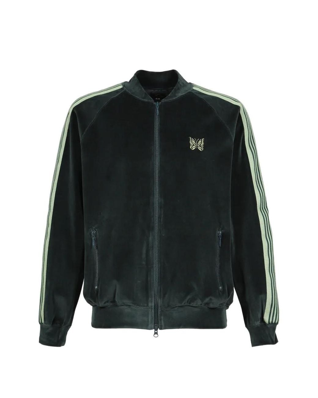 Needles Black Rib Collar Track Jacket for men