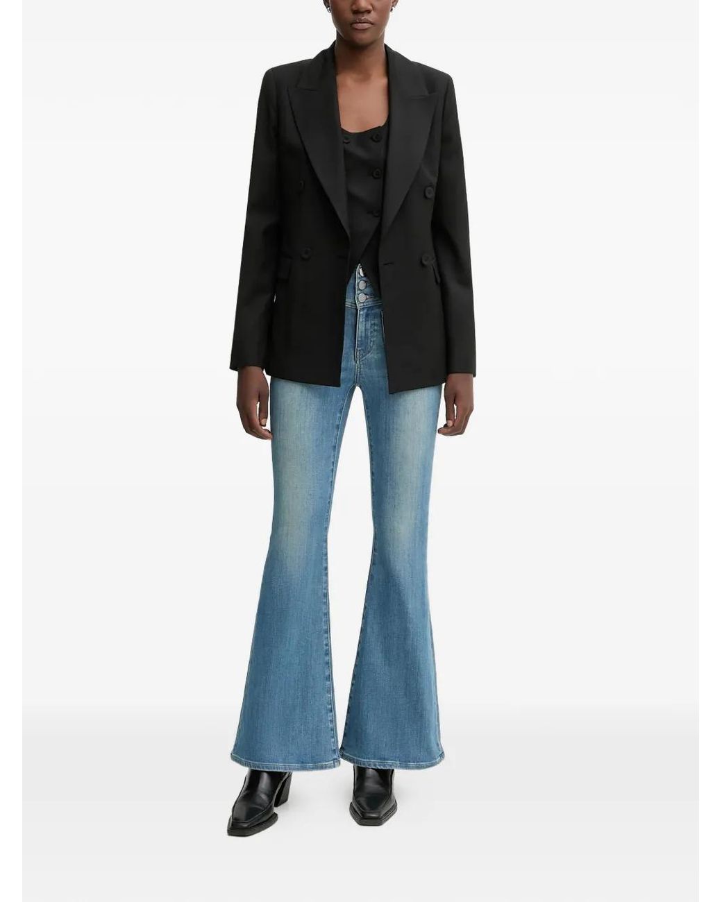 Miss Sixty Blue Buttoned Pocket Jeans
