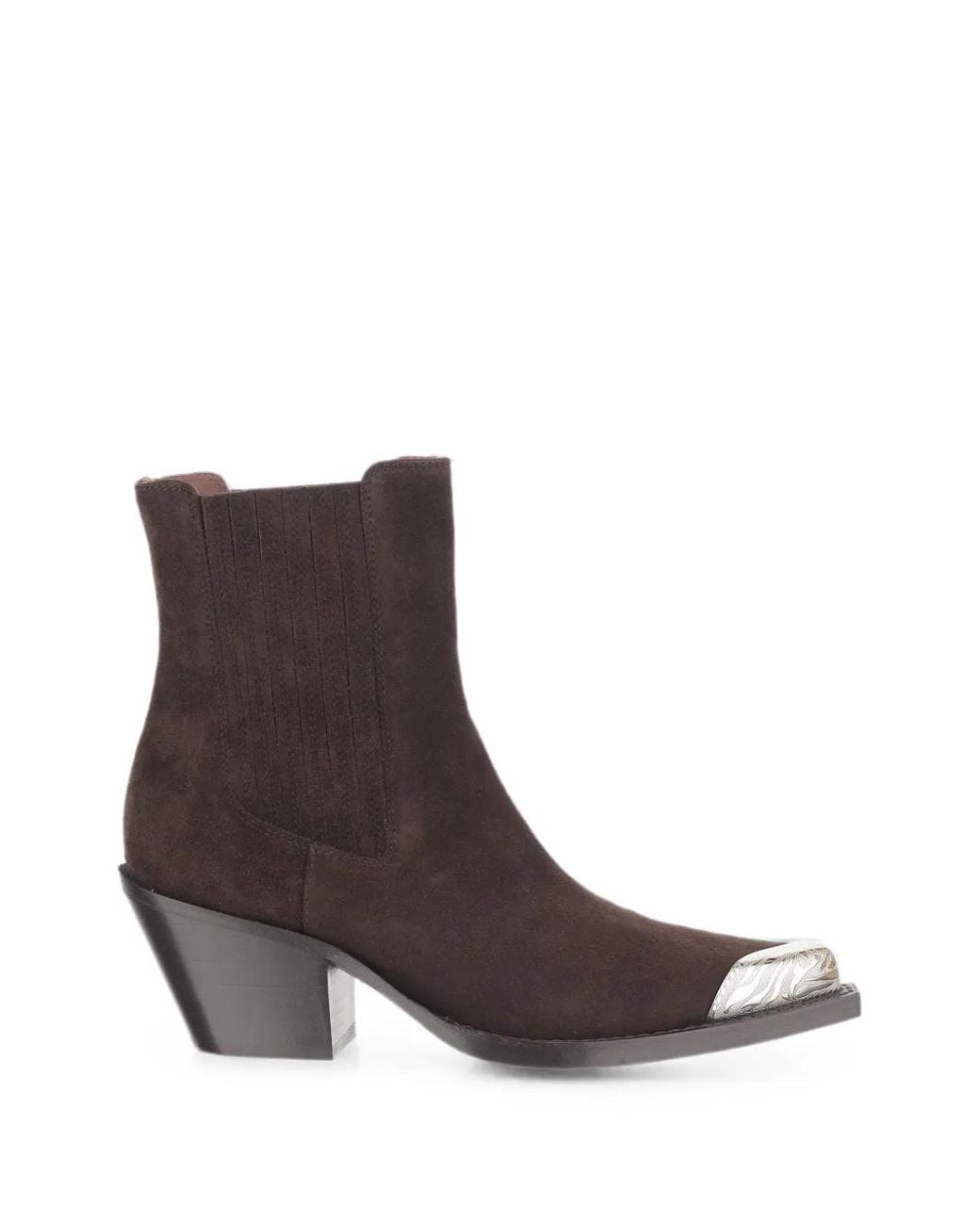 Paris Texas Brown Dallas Cap-Toe Ankle Boots
