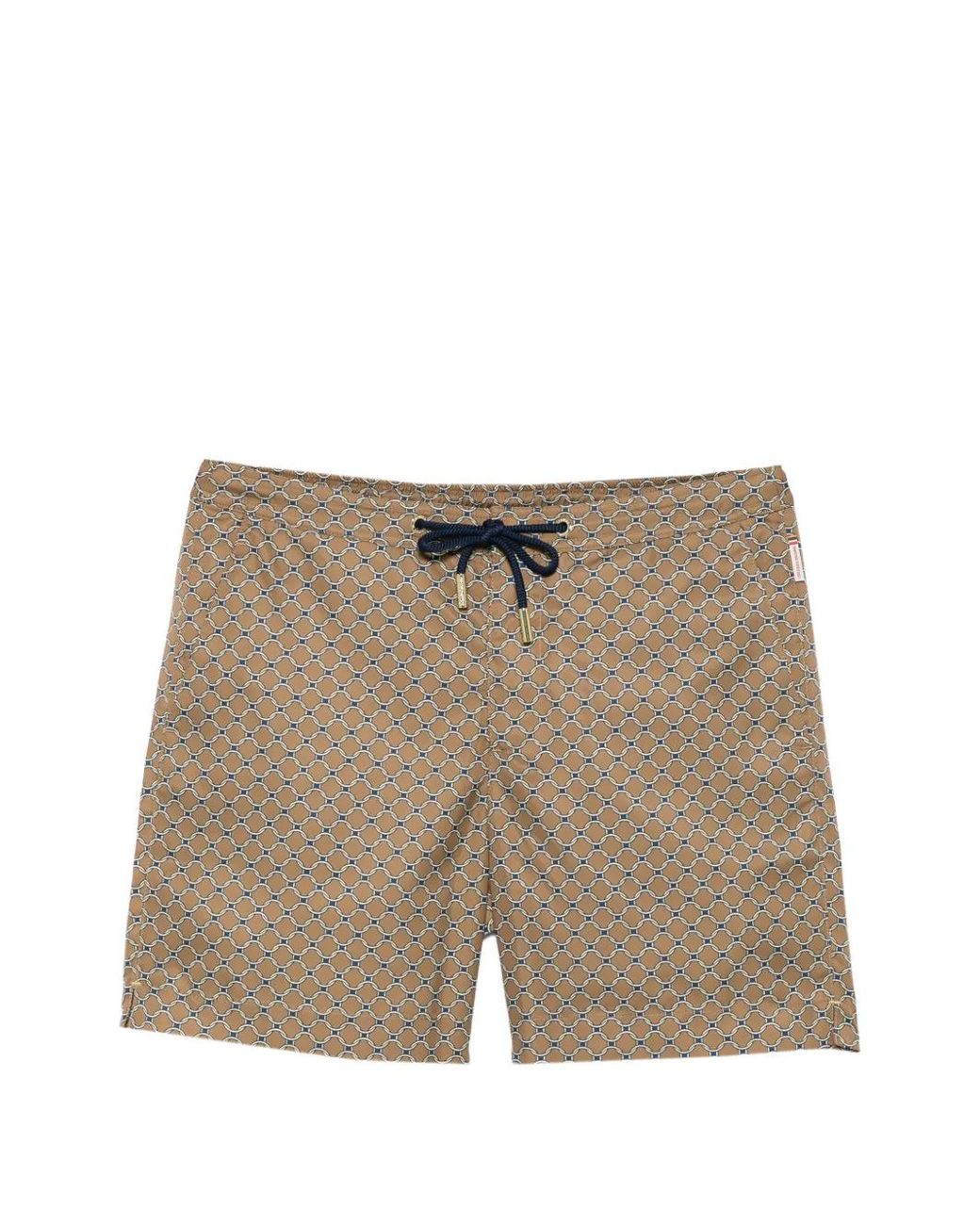 Orlebar Brown Brown Geometric-Pattern Drawstring Swim Shorts for men