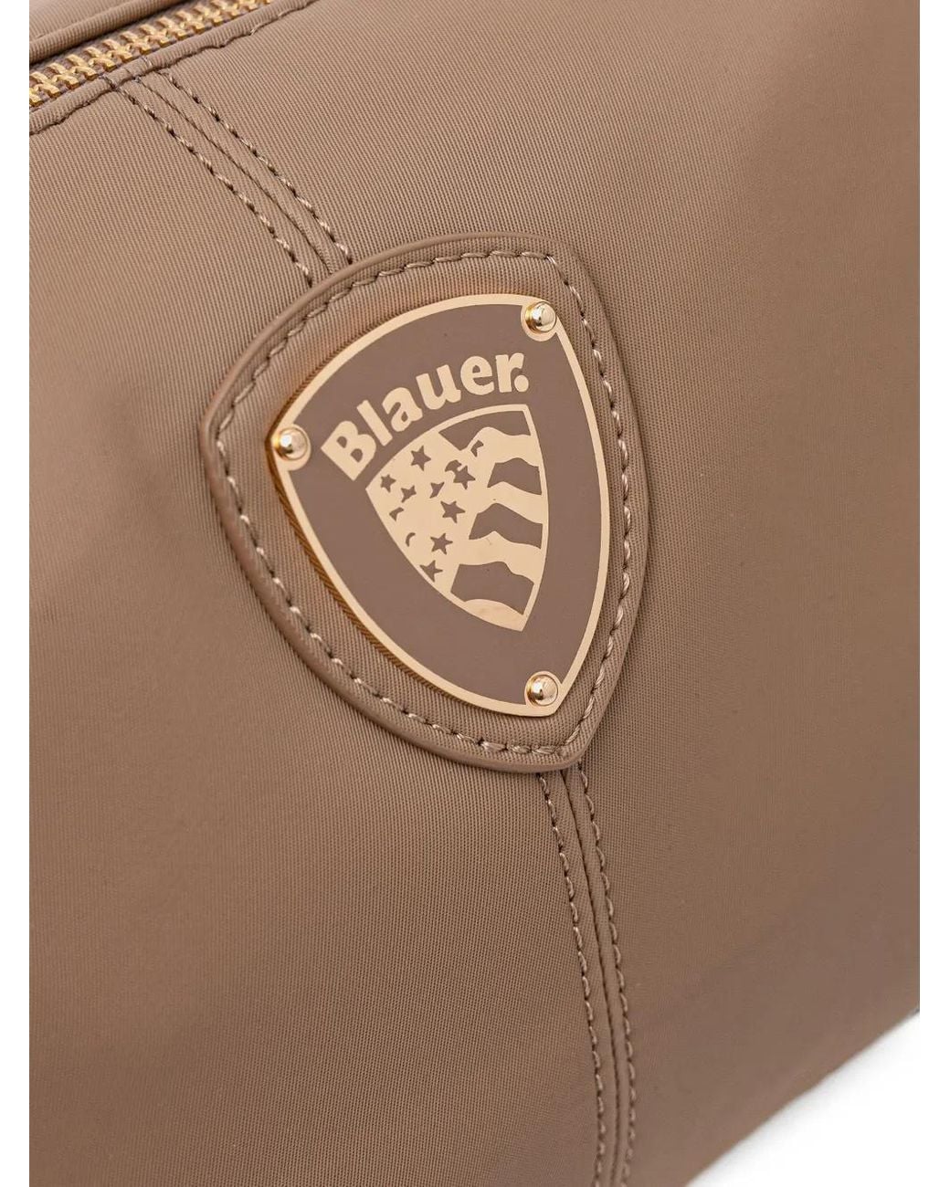 Blauer Brown Logo-Plaque Shoulder Bag