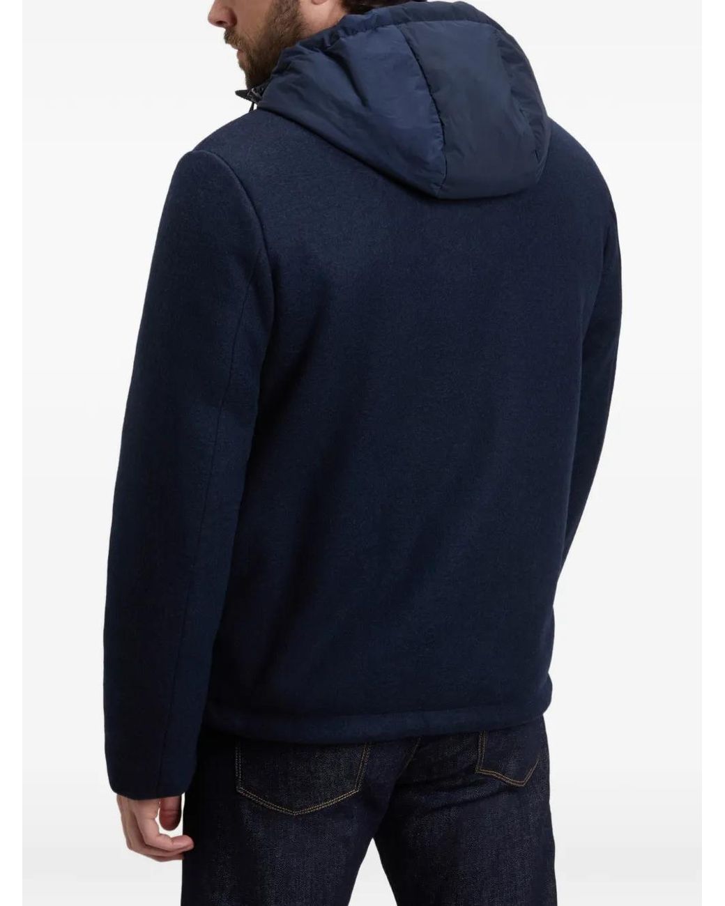 Woolrich Blue Veste Pacific À Capuche for men