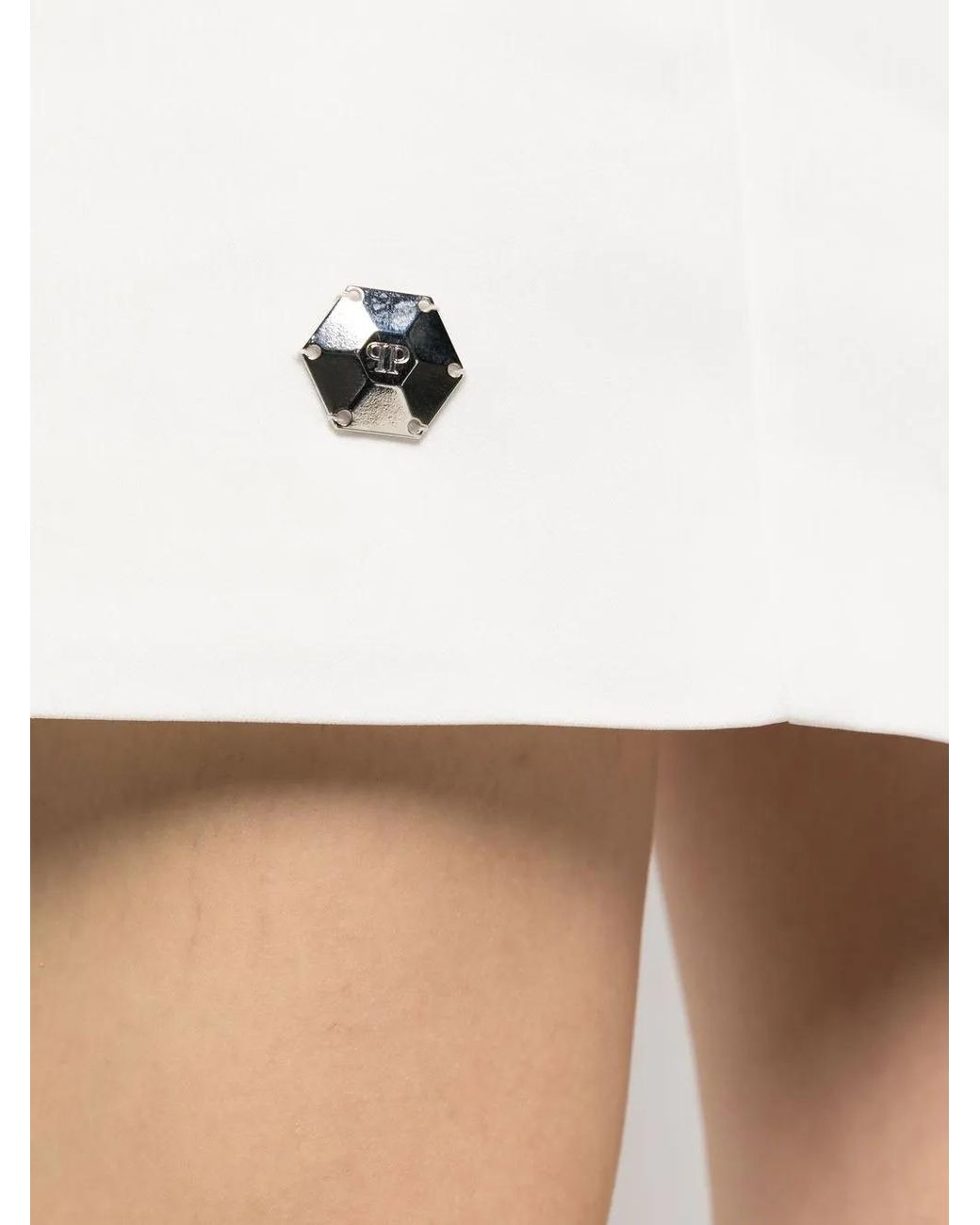 Robe courte Philipp Plein en coloris White