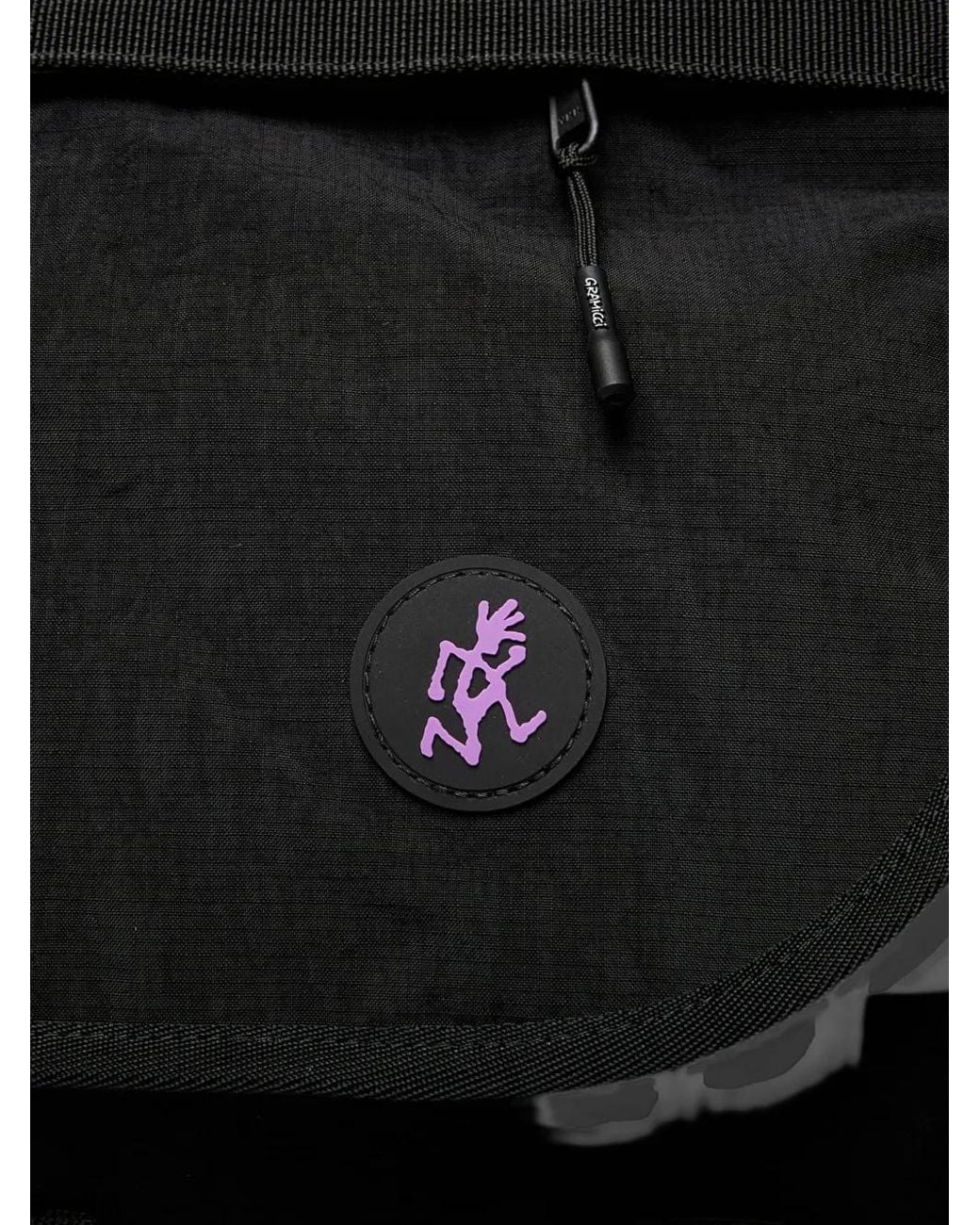 Gramicci Black Logo-Patch Messenger Bag