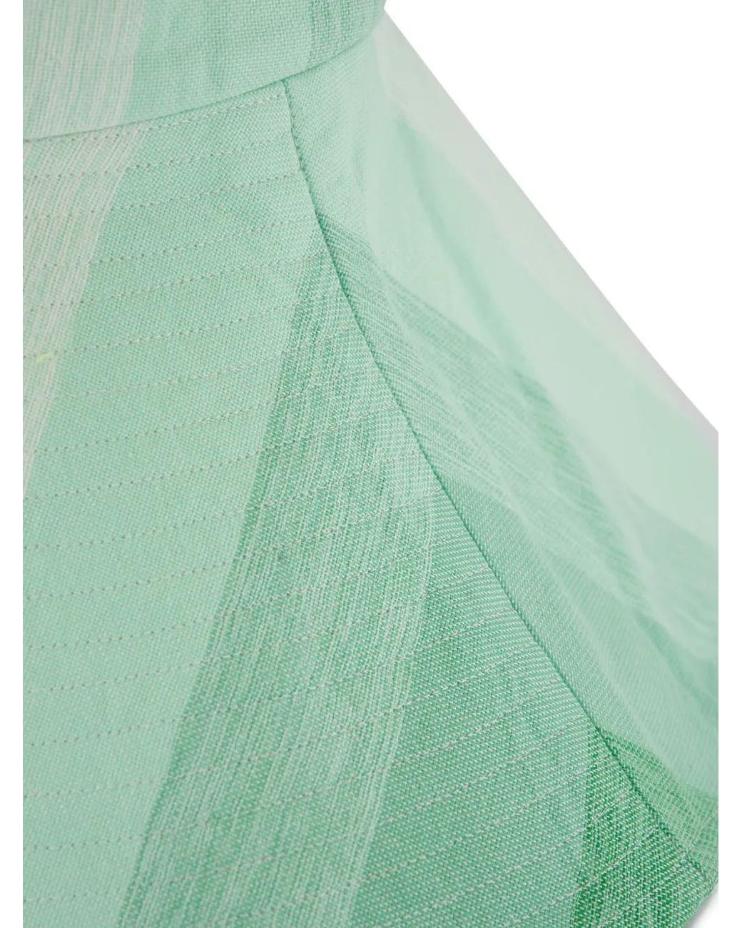 Marrakshi Life Green Striped Wide-Brim Sun Hat
