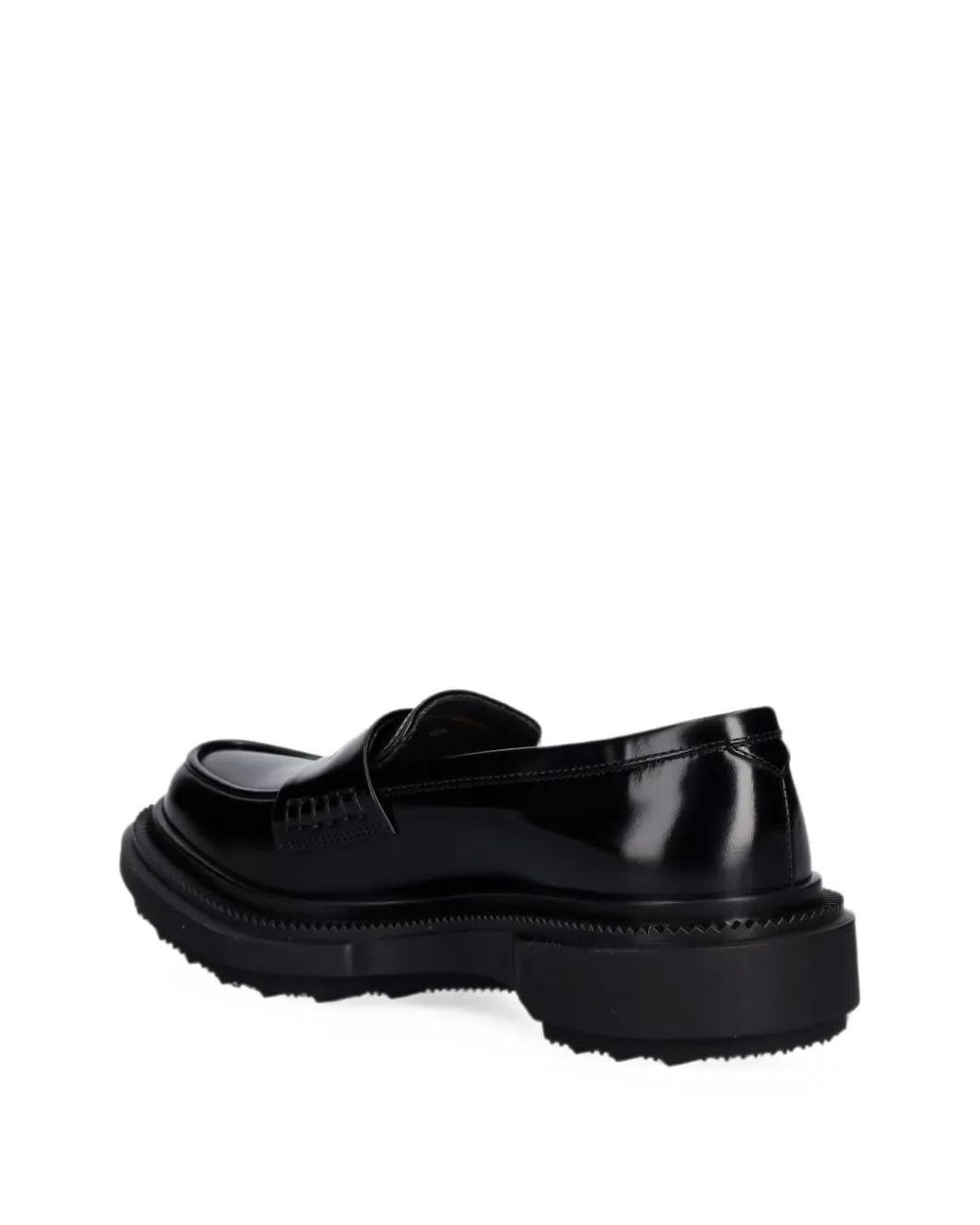 Adieu Black Mocassins À Semelle Épaisse
