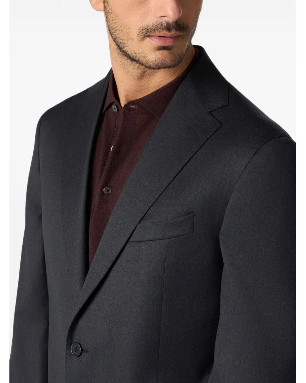 Brooks Brothers Blue Classic Wool Blazer for men