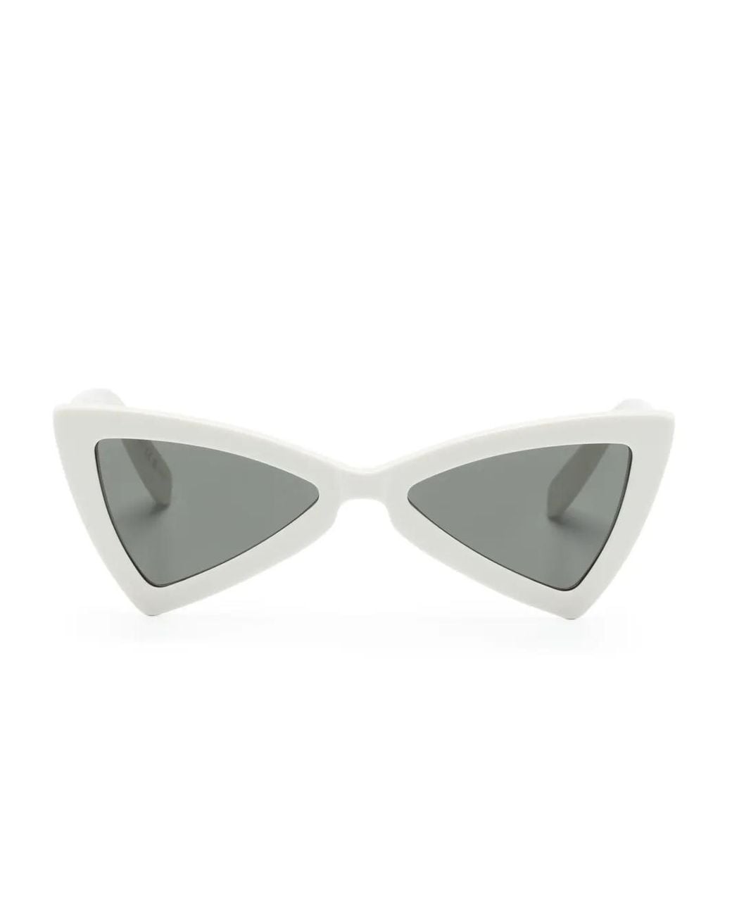 Saint Laurent Gray Geometric-Frame Sunglasses