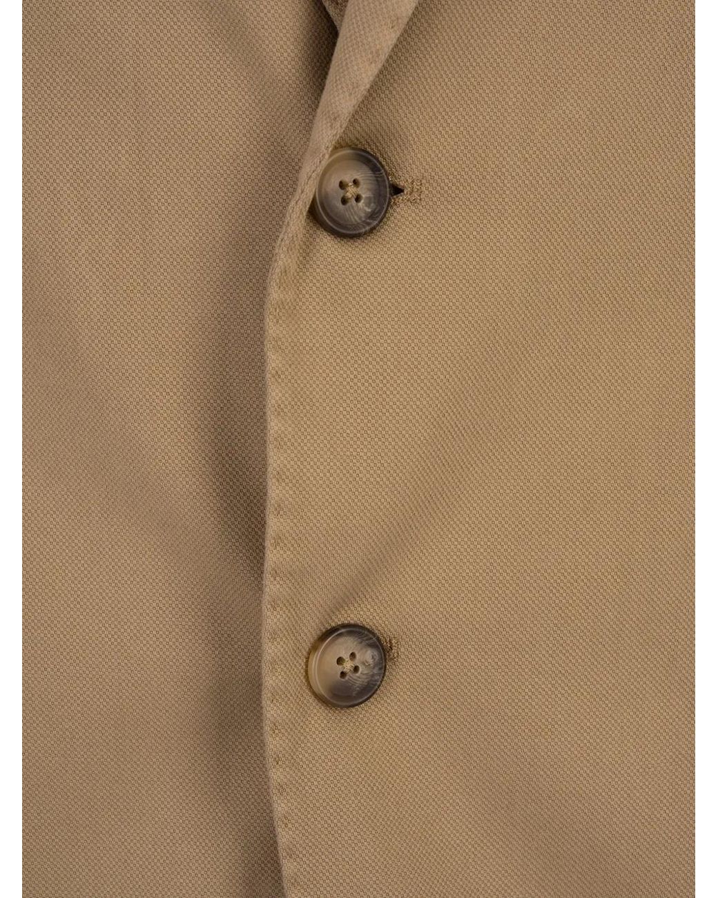 Blazer Oxford Con Botones RUSSO CAPRI de hombre de color Natural