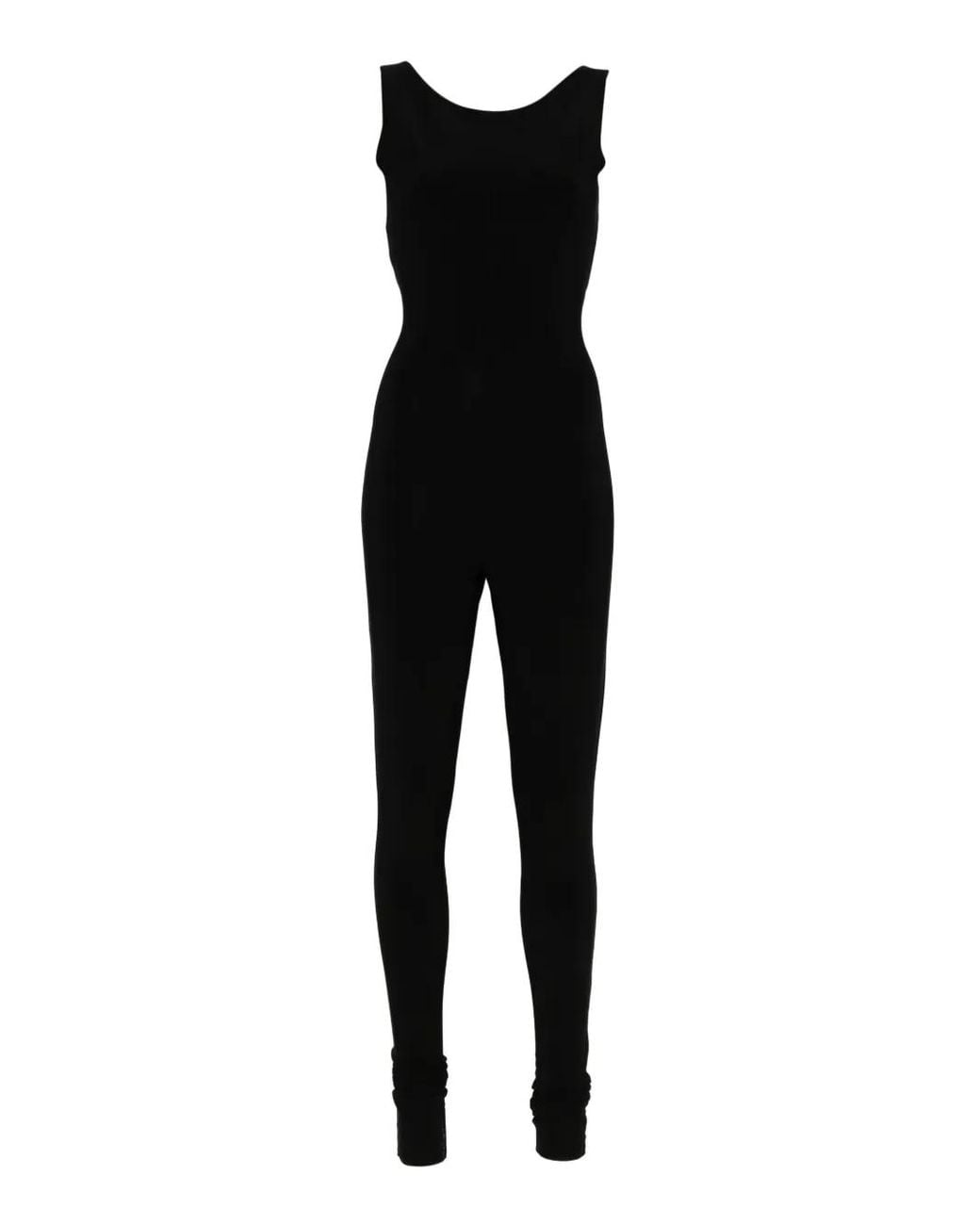Norma Kamali Black Sleeveless Jumpsuit