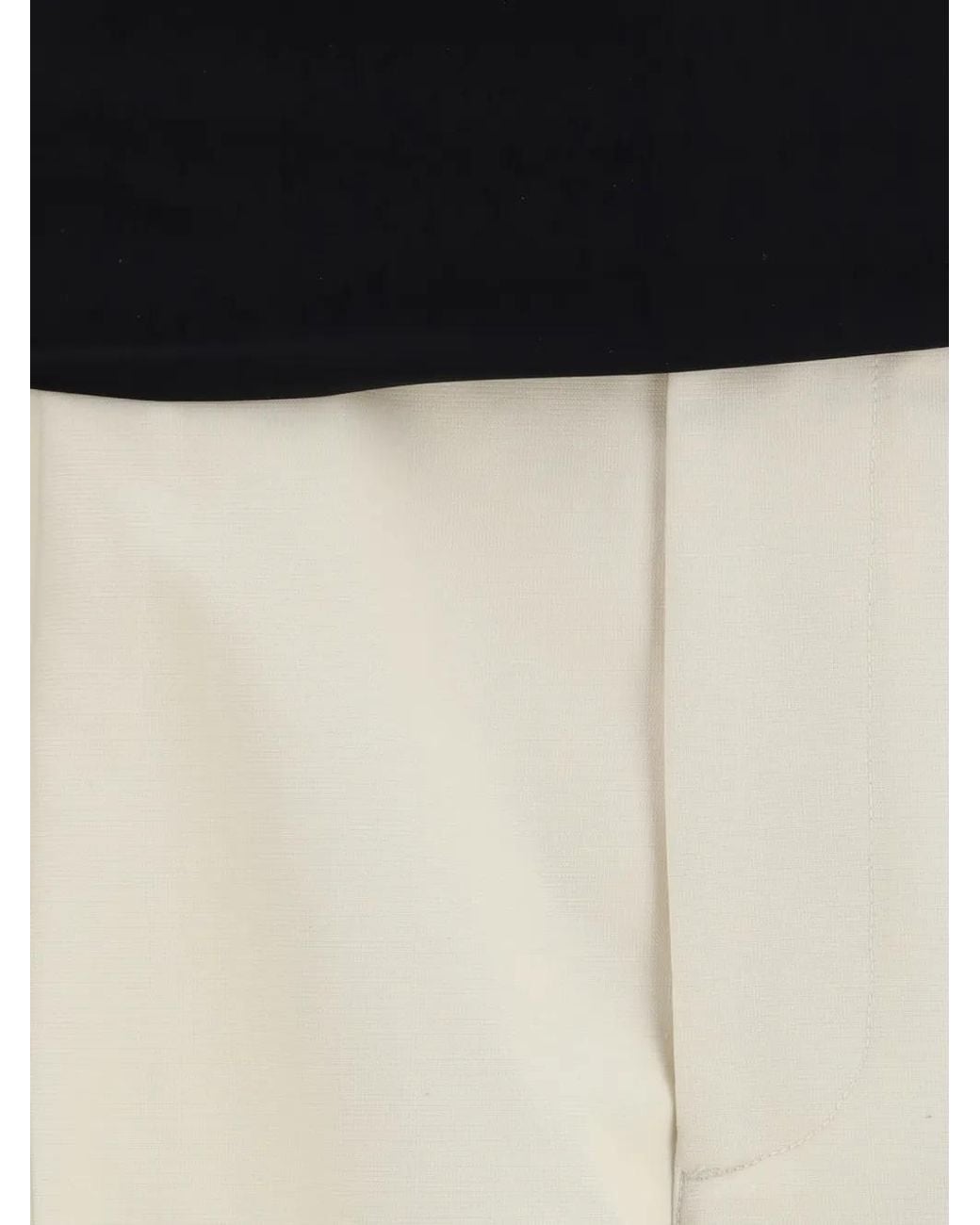 DARKPARK White Wendy Wide-Leg Pleated Turn-Up Trousers