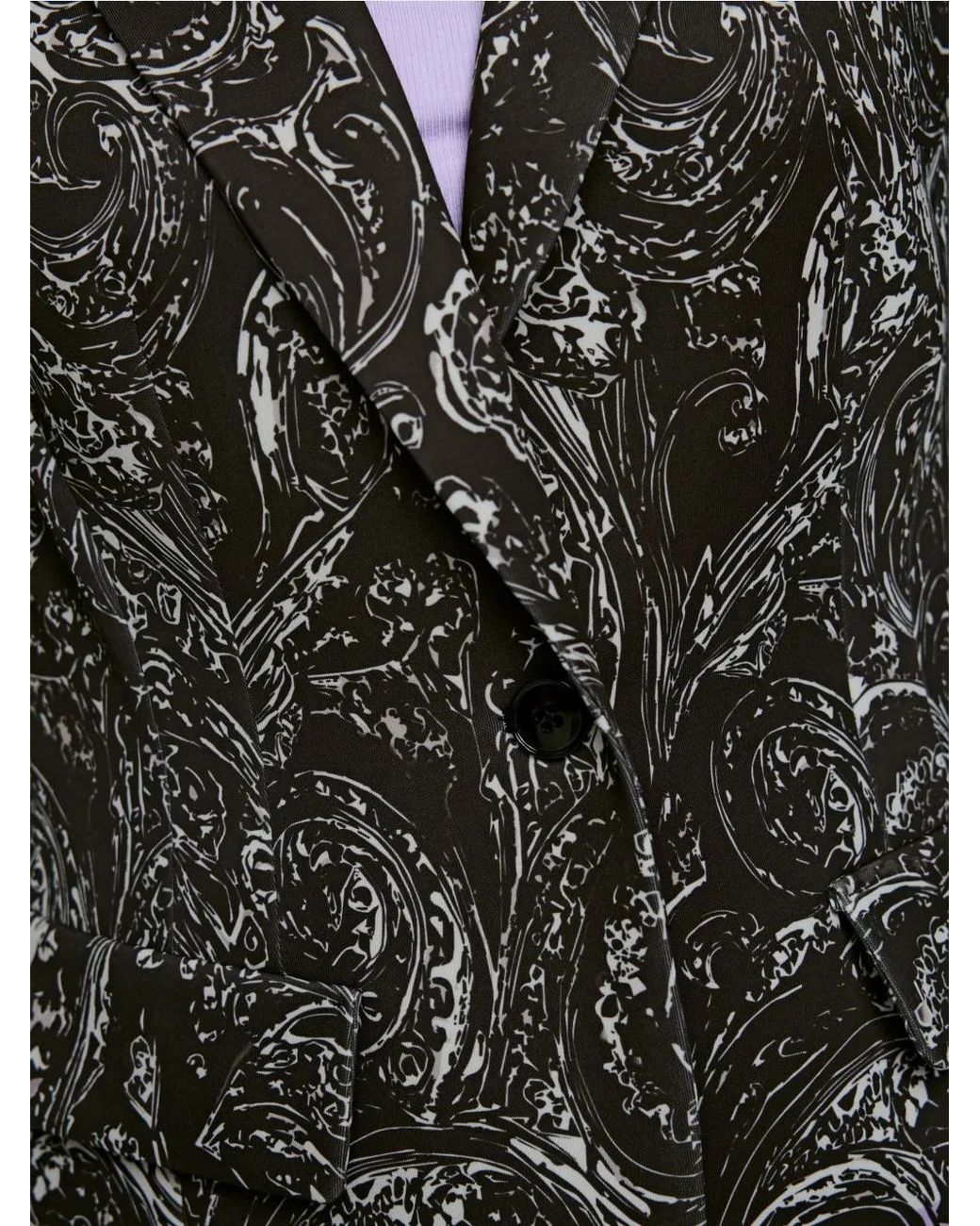 Marc Cain Black All-Over Print Blazer